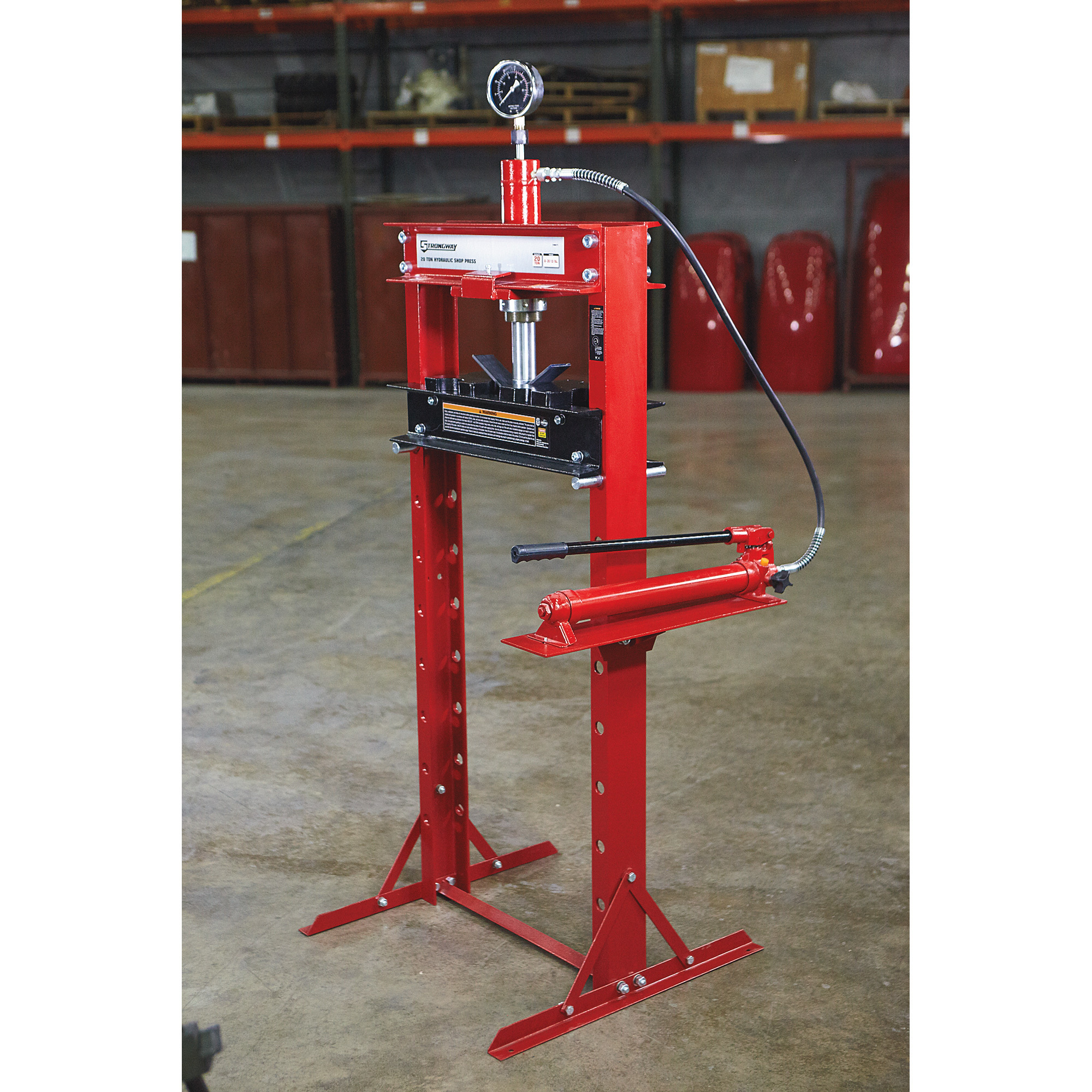 Strongway Ton Hydraulic Shop Press With Gauge Northern Tool