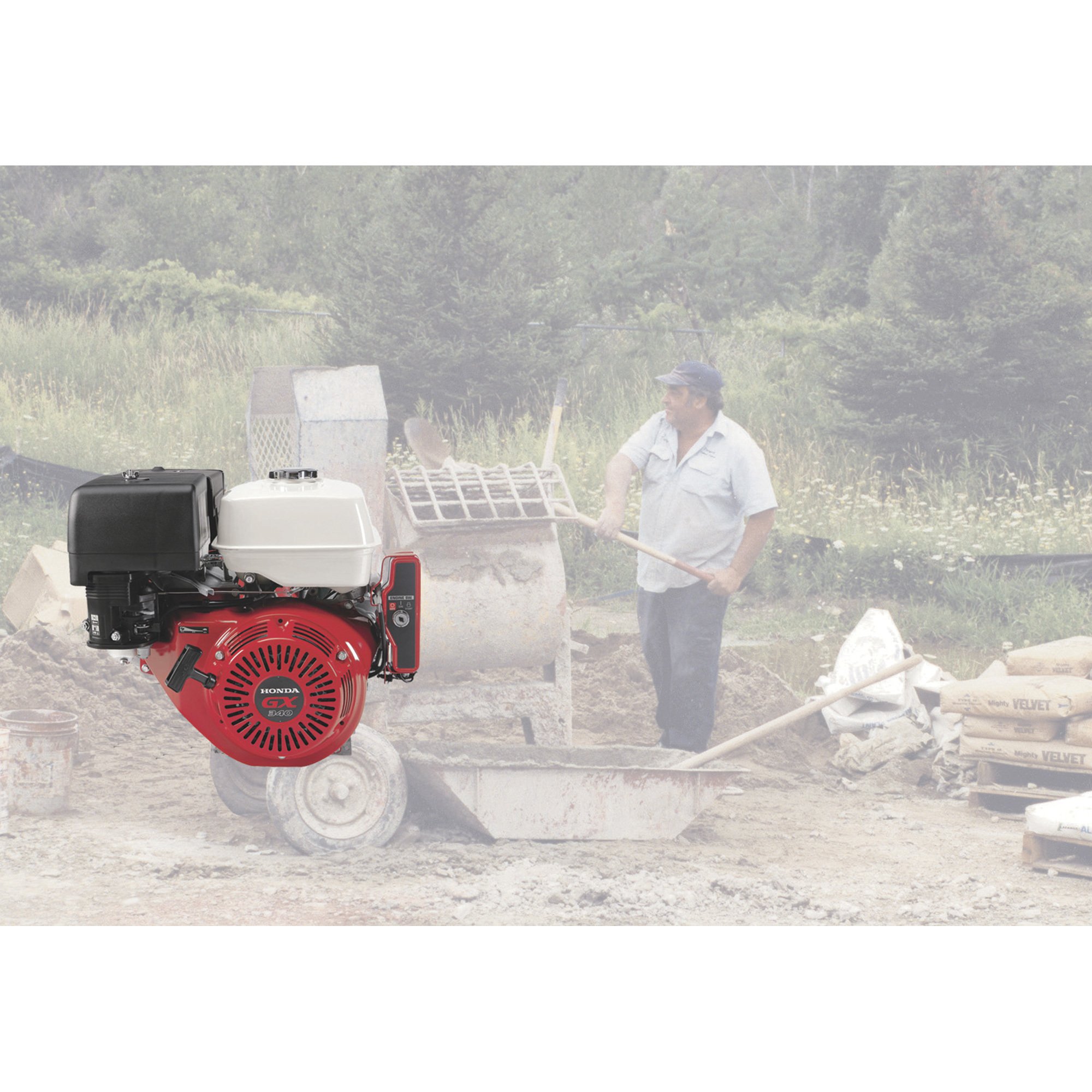 Honda Horizontal Ohv Engine With Gear Reduction For Cement Mixers