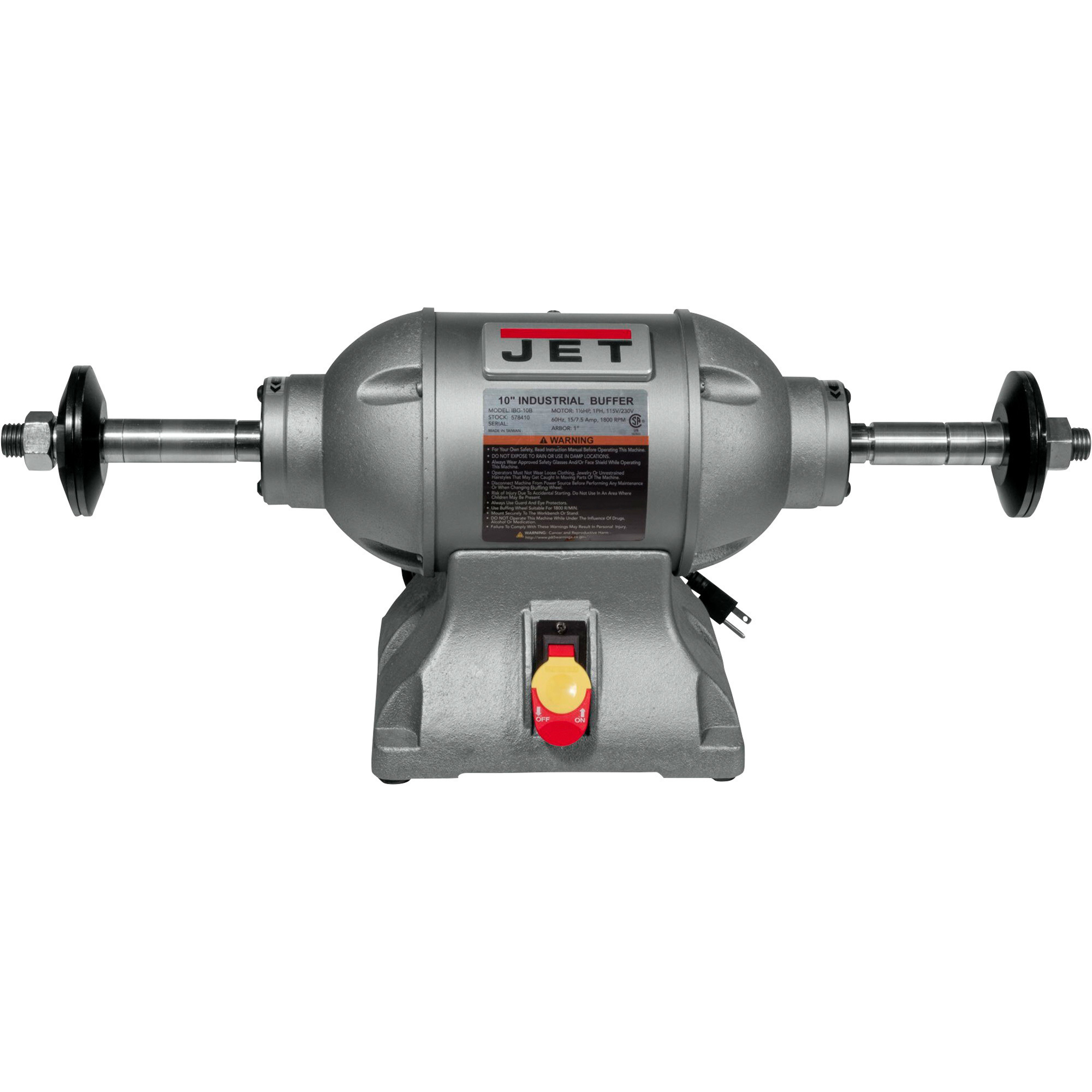 ギター brusheight System Buffer JET Industrial Benchtop Buffer, 10in. Dia. Pad, Model# IBG-10SSB