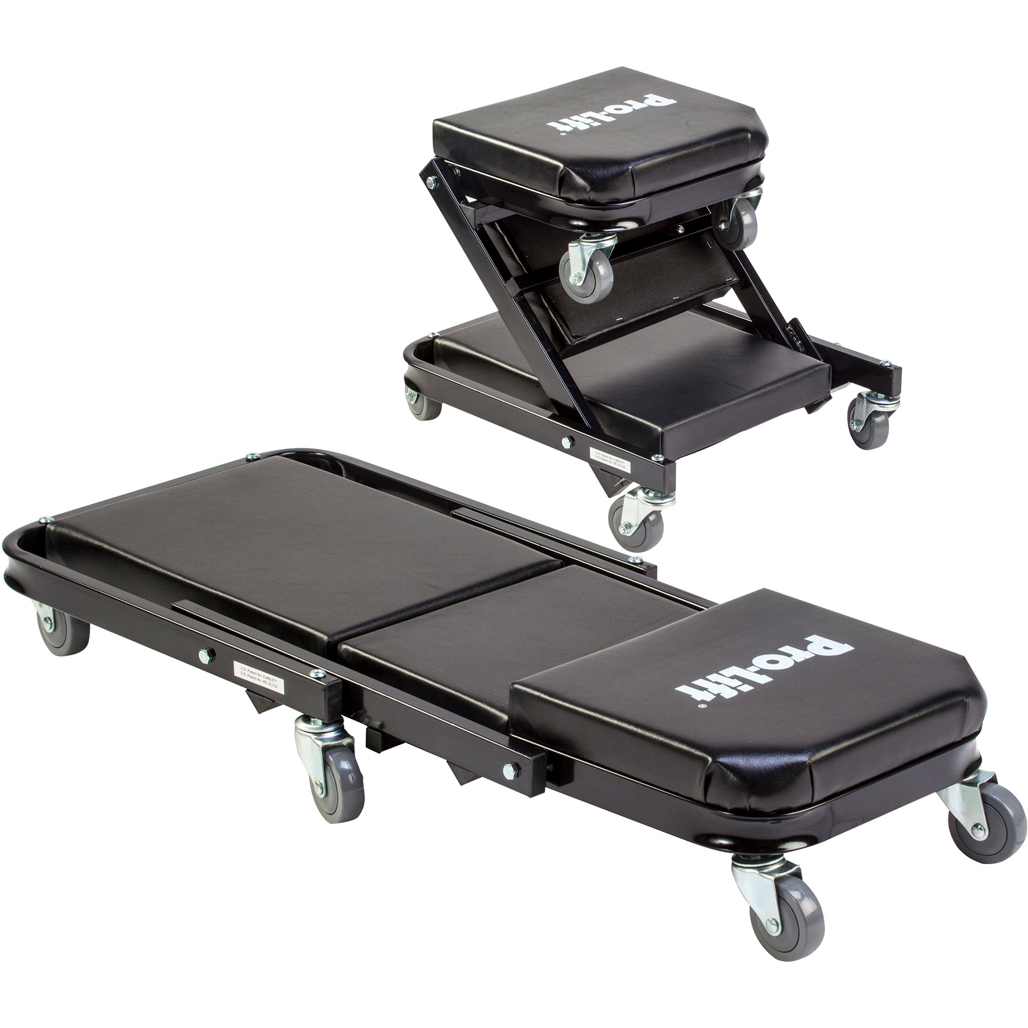 Pro-Lift Foldable Z-Creeper Seat, 40in.L, 450-Lb. Capacity, Model