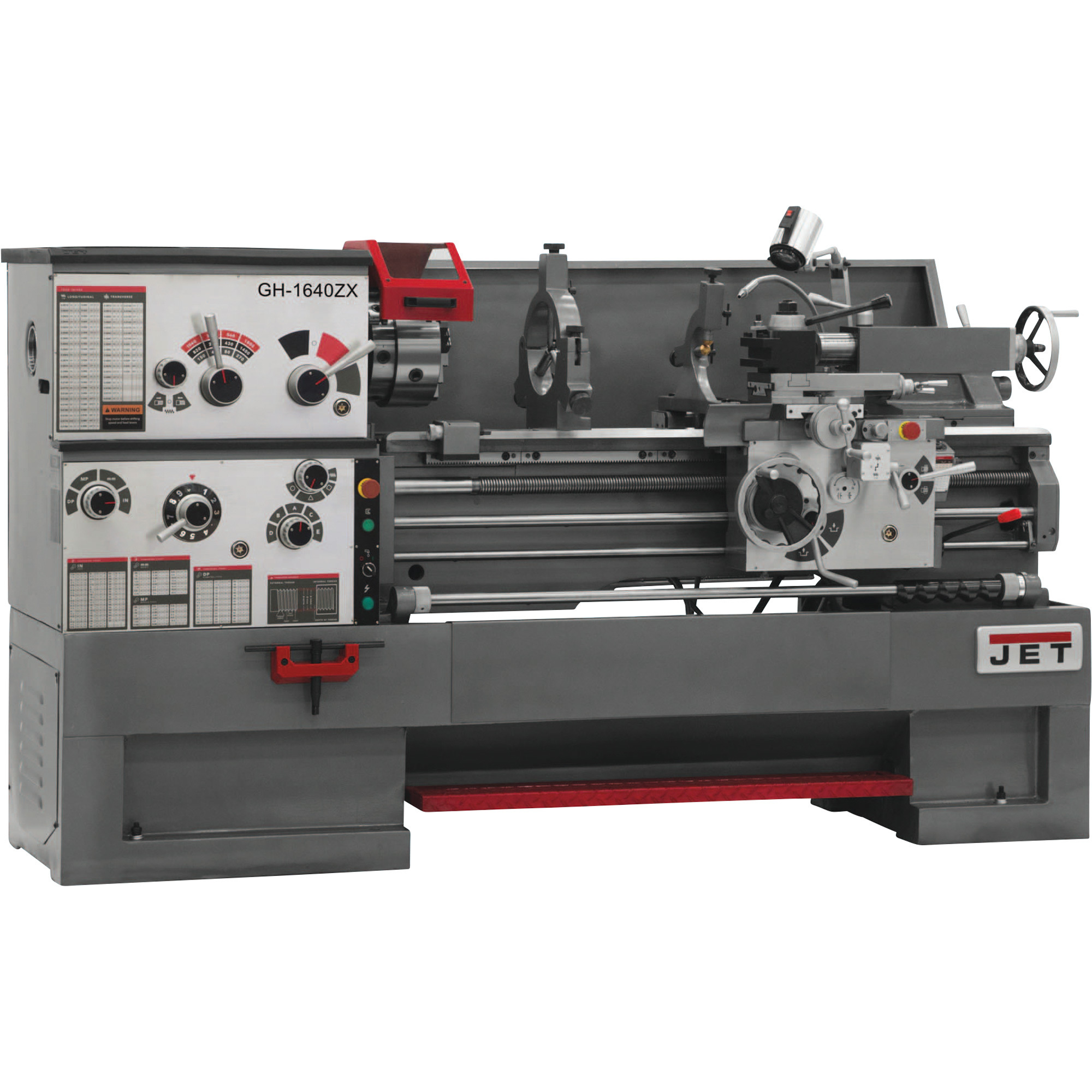 JET ZX Large Spindle Bore Metal Lathe, 16in. x 40in., Model# GH