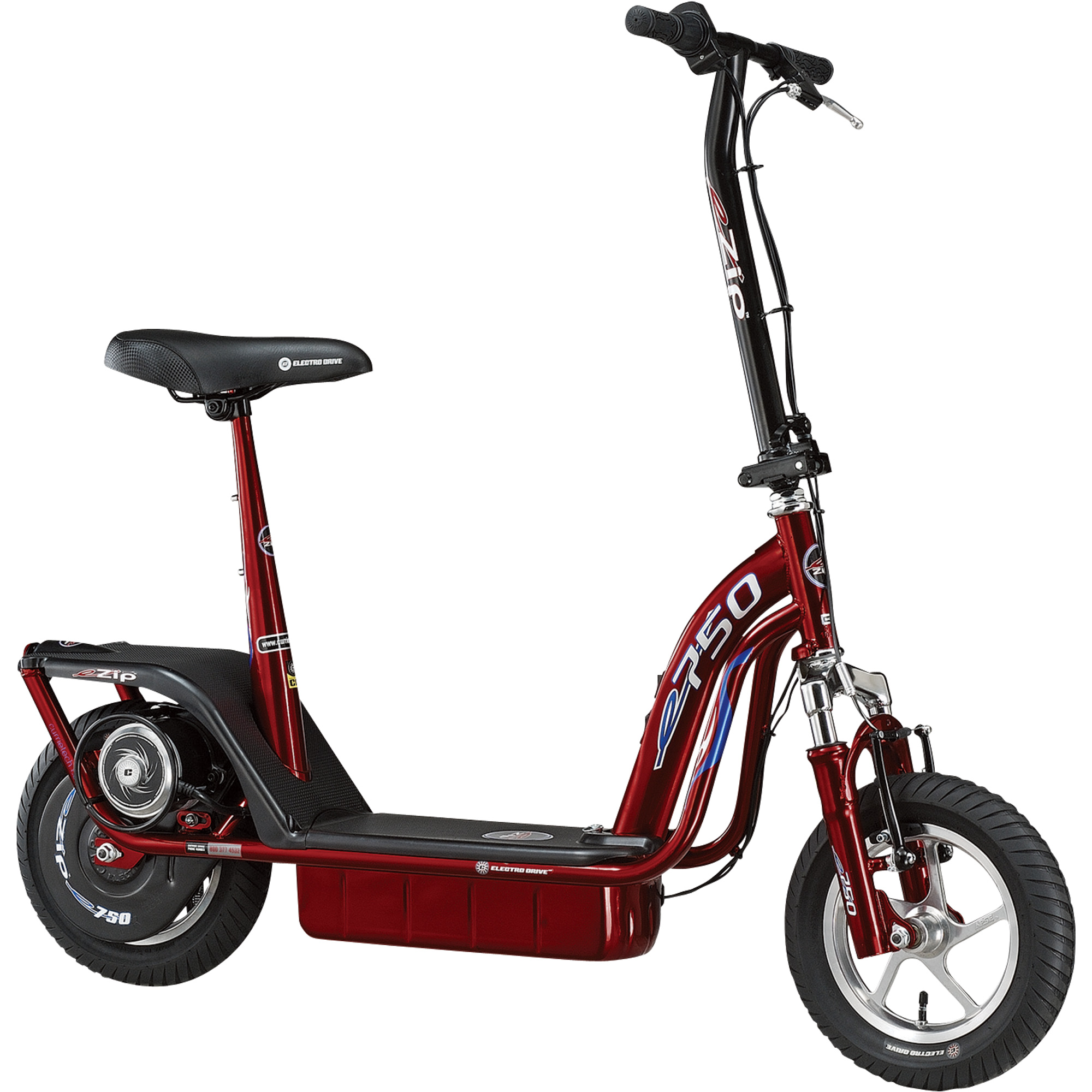 Currie Technologies eZip 750 Electric Scooter — Red, Model# EZ-750