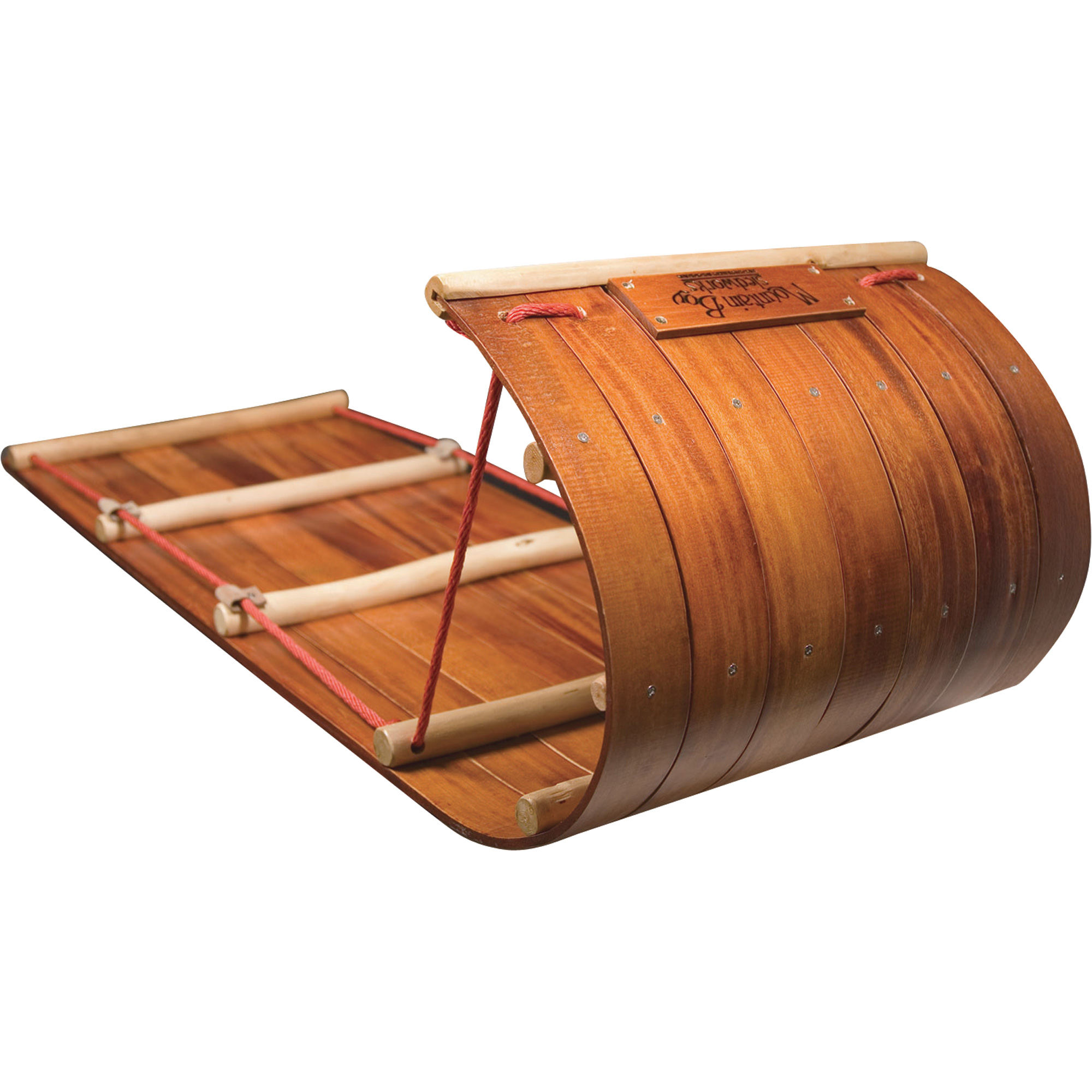 Mountain Boy Sledworks 4-Ft. Wood Toboggan — 48in.L x 18in.W x