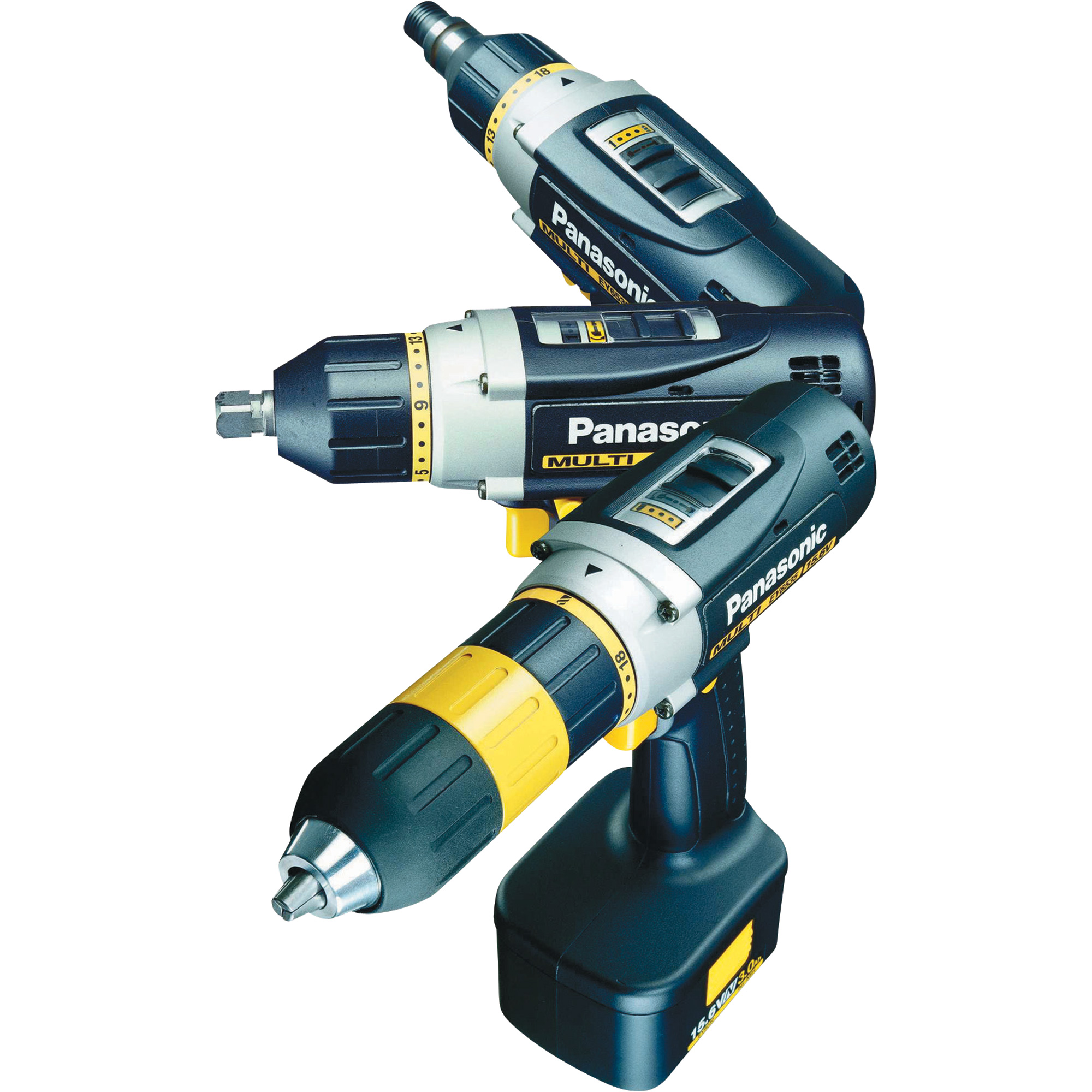 145 動作良好 Panasonic NSZN-W70D Bluetooth Panasonic 15.6V Cordless Multi Drill/Driver, Model# EY6535NQKW