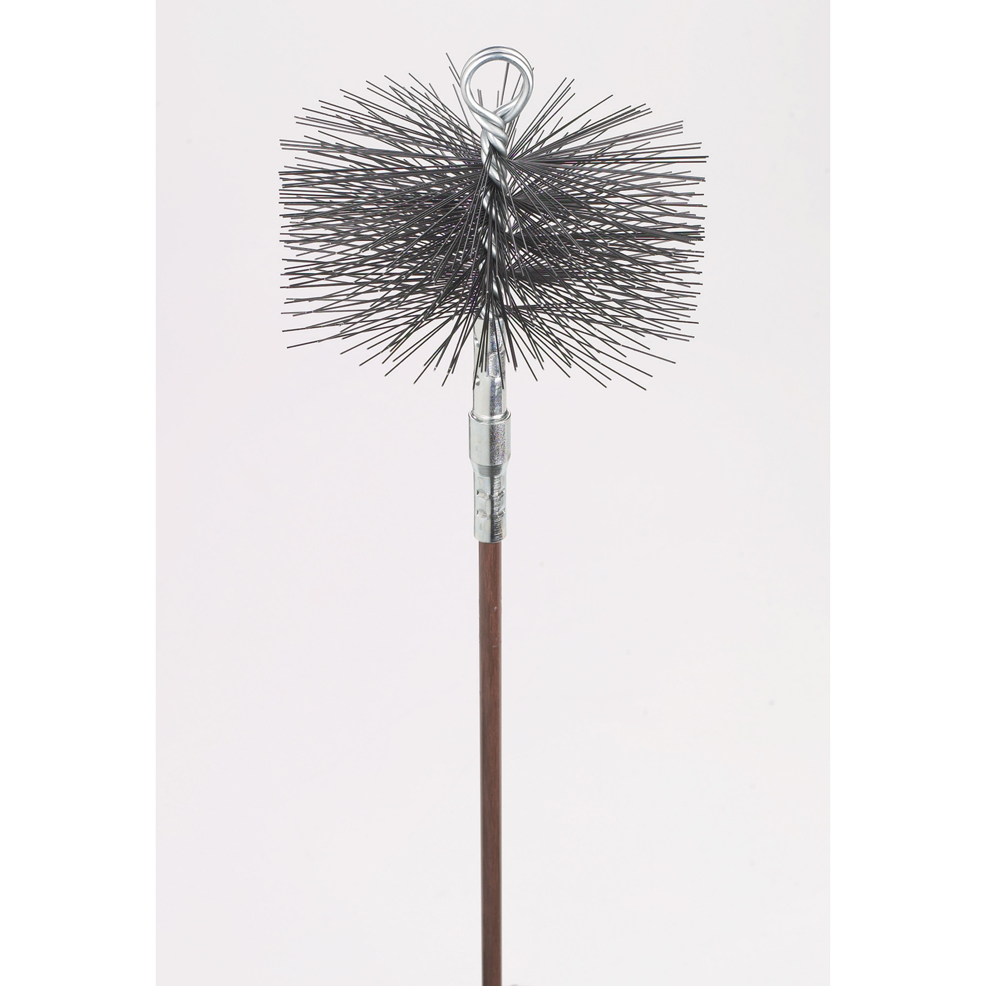 MEECO'S RED DEVIL Chimney Brush — 6in. Round, 1/4in. NPT, Model