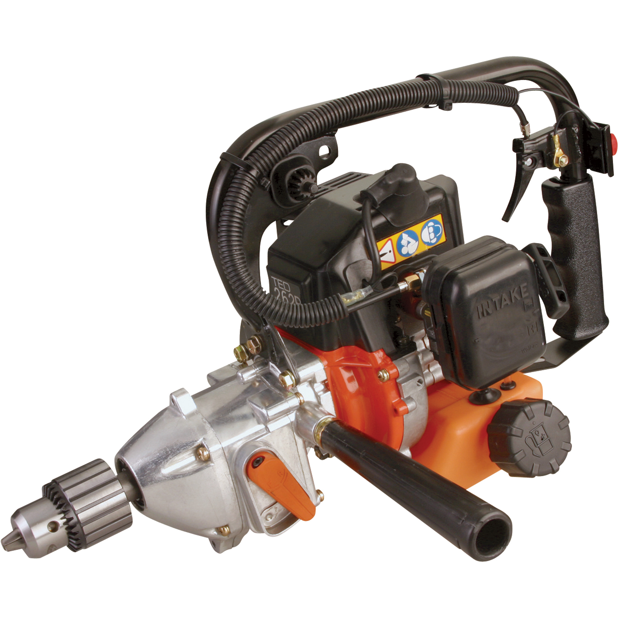 Tanaka Gas-Powered Drill — 1.4 HP, 1/2in. Chuck, Reverse Lever