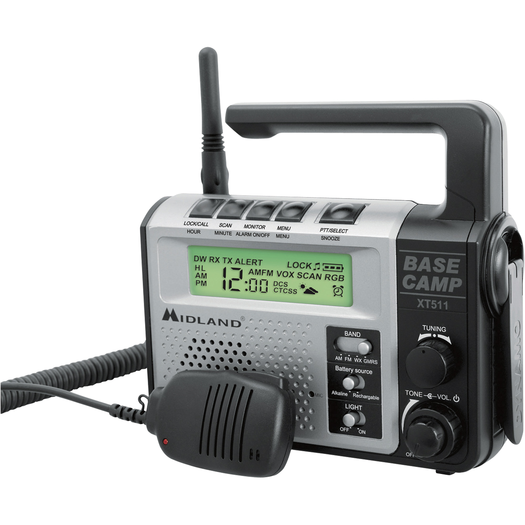 洋楽 G-Rap Midwest Mob Music - (219) Radio Midland Base Camp GMRS Radio with Microphone — Model# XT511