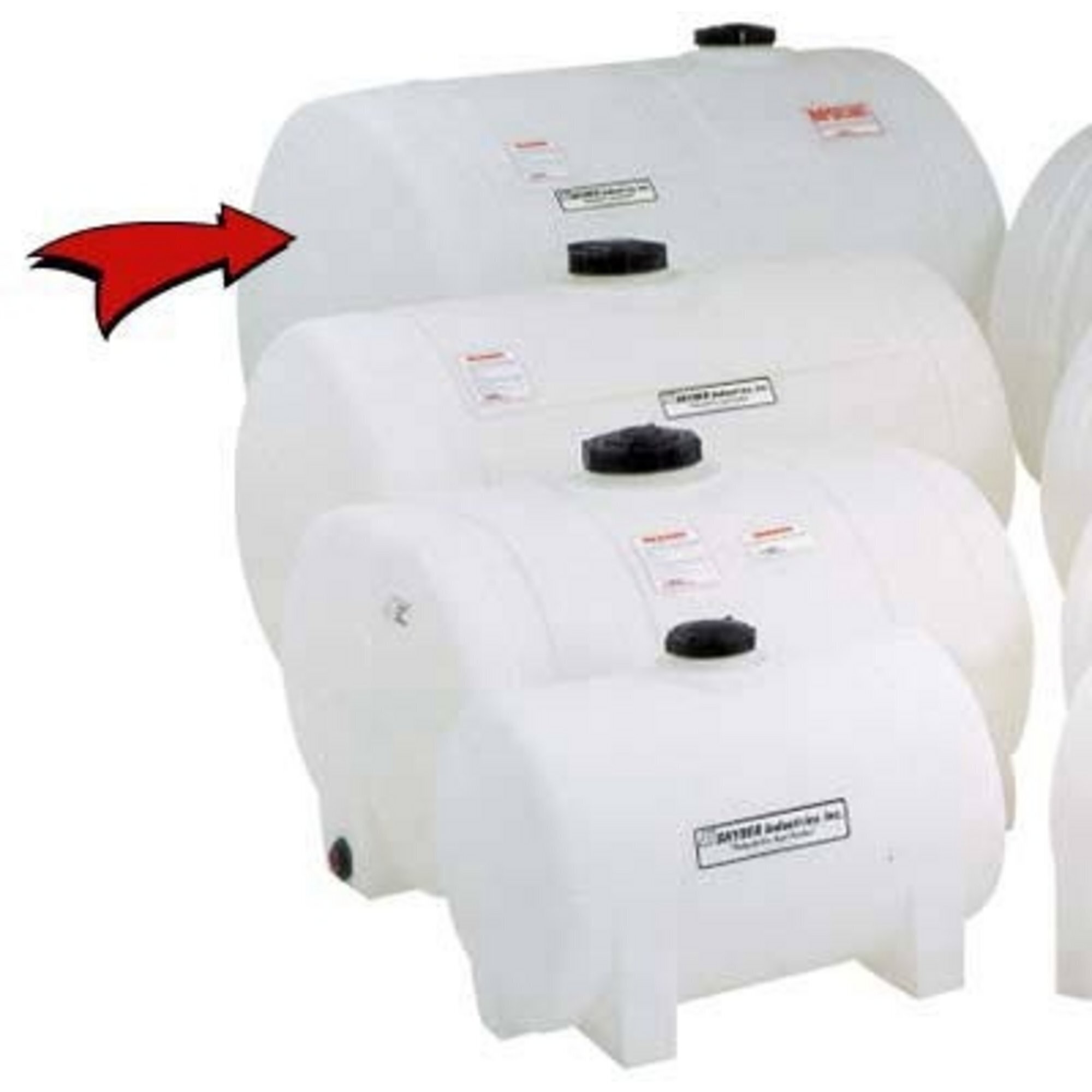 Snyder Industries Heavy-Duty Plastic Horizontal Leg Tank — 525