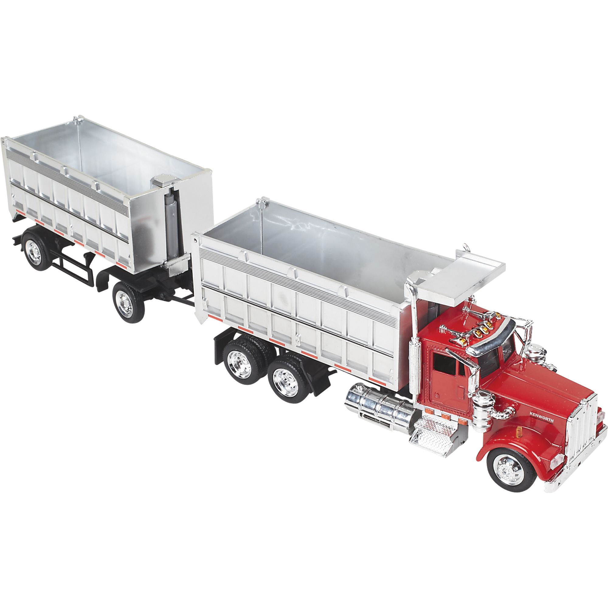 New Ray Die-Cast Truck Replica — Kenworth W900 Double Dump Truck