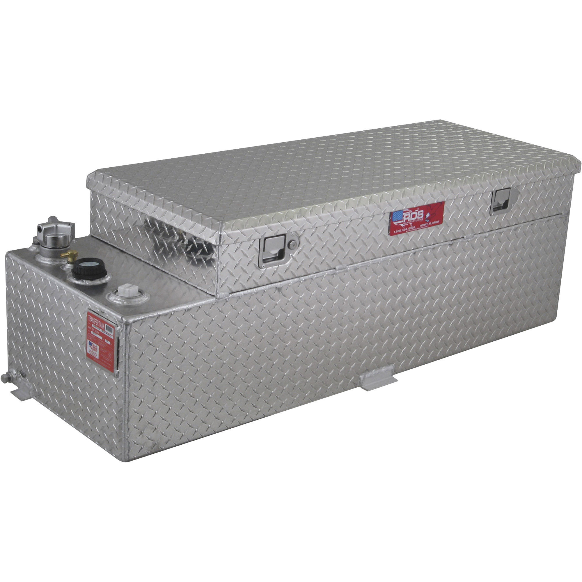 RDS Aluminum Transfer Fuel Tank Toolbox Combo, 60 Gallon