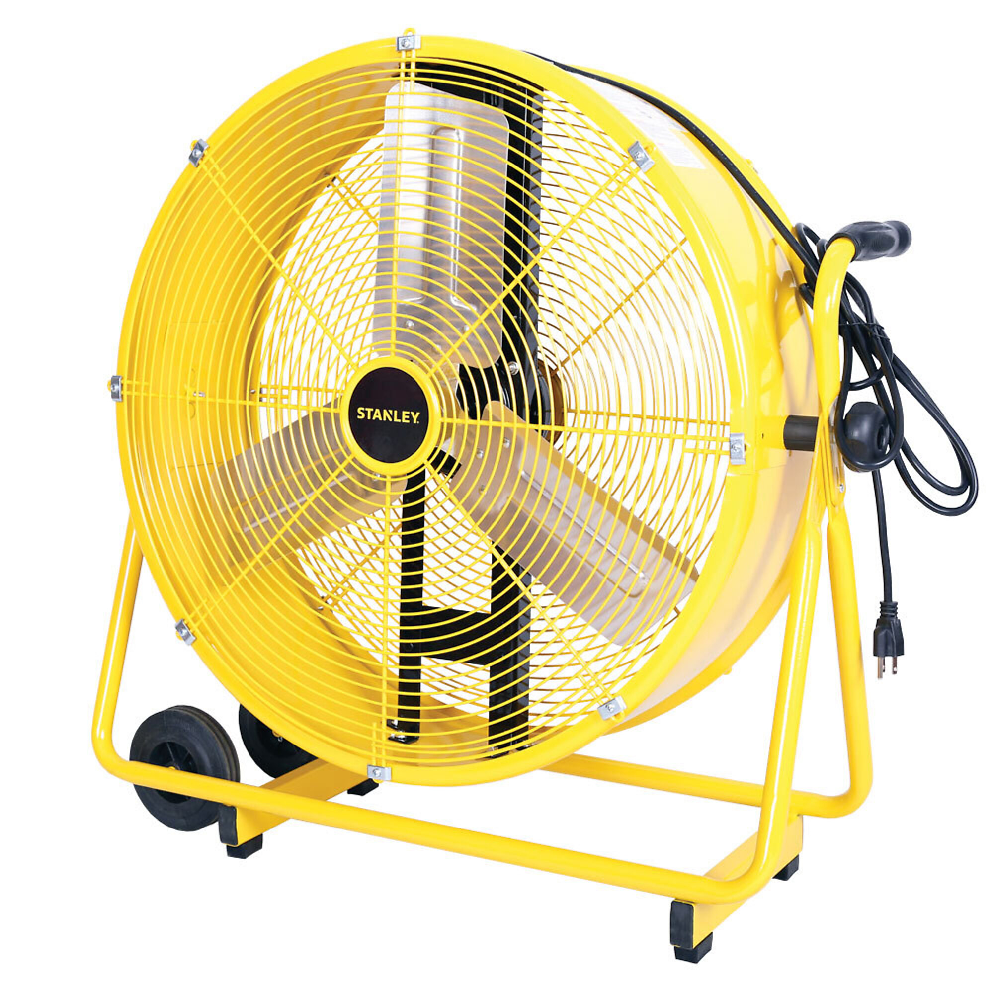 Stanley, 24in. Direct Drive Cradle Drum Fan, Fan Diameter 24 in