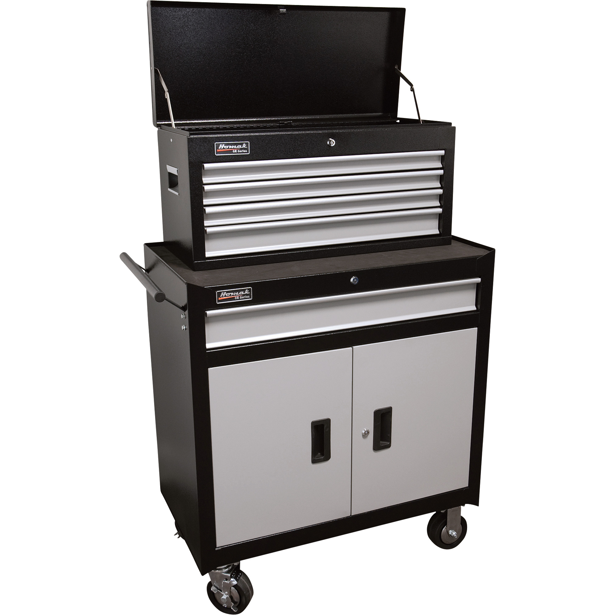 Homak SE Series 33in. 2-Pc. Toolbox Combo — Black, Model