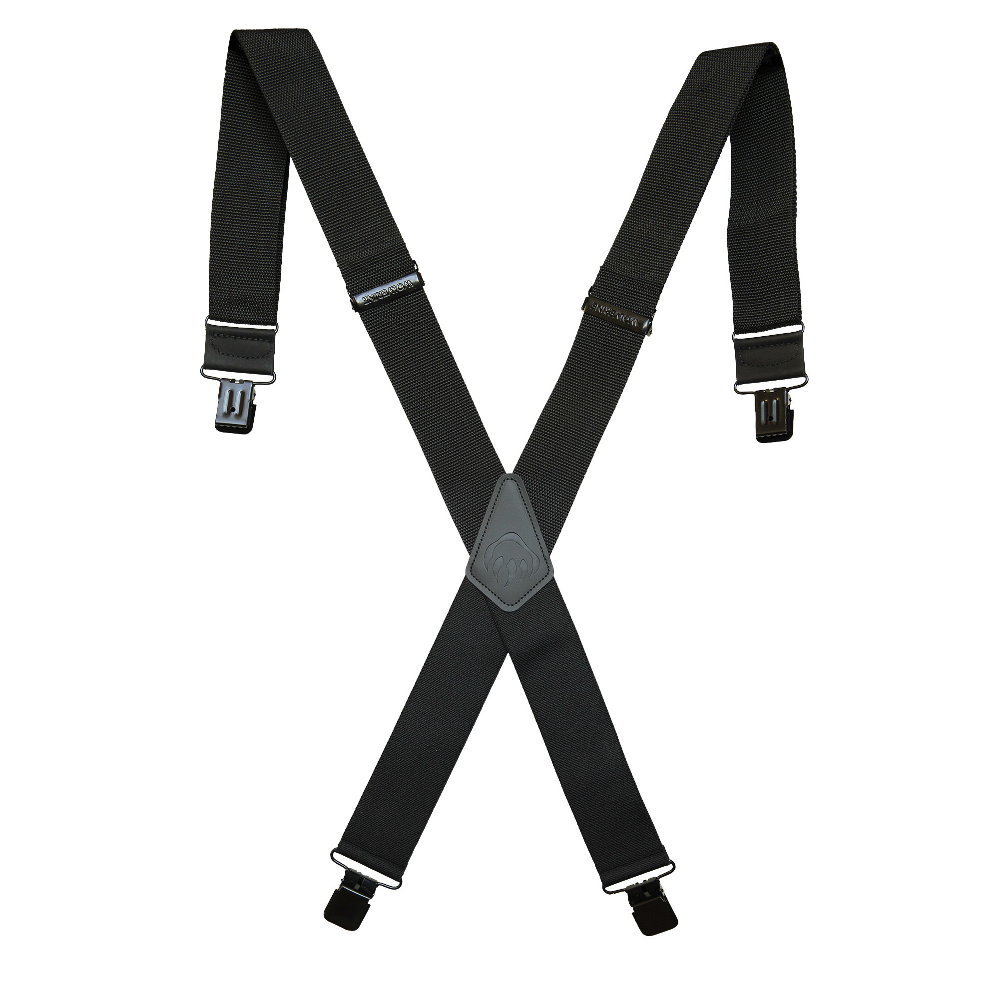 Wolverine, Industrial Suspender - BLK, Size 44 in, Color Black