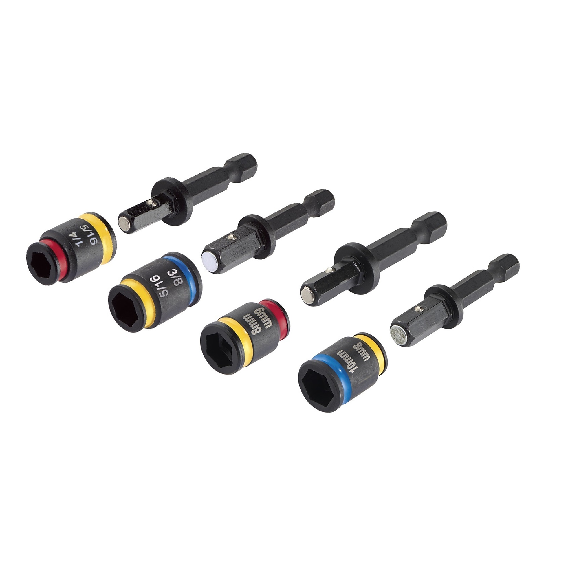 Malco, 2in. Magnetic Hex Driver, 4 Piece, Drive Type Other, Model