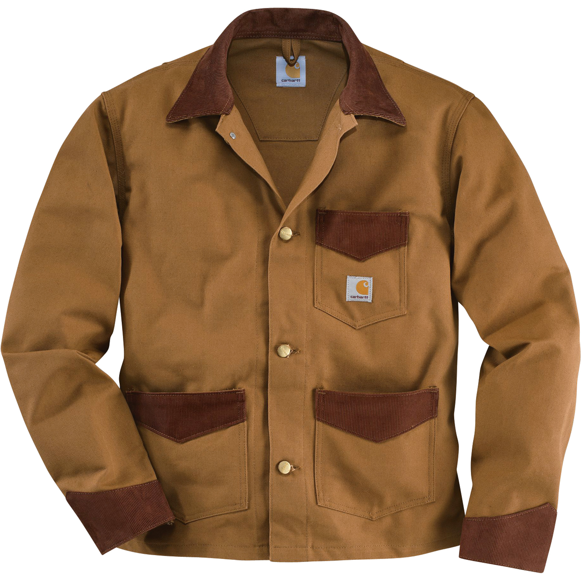 Carhartt Unlined Duck Brush Jacket — Brown, Medium, Regular Style