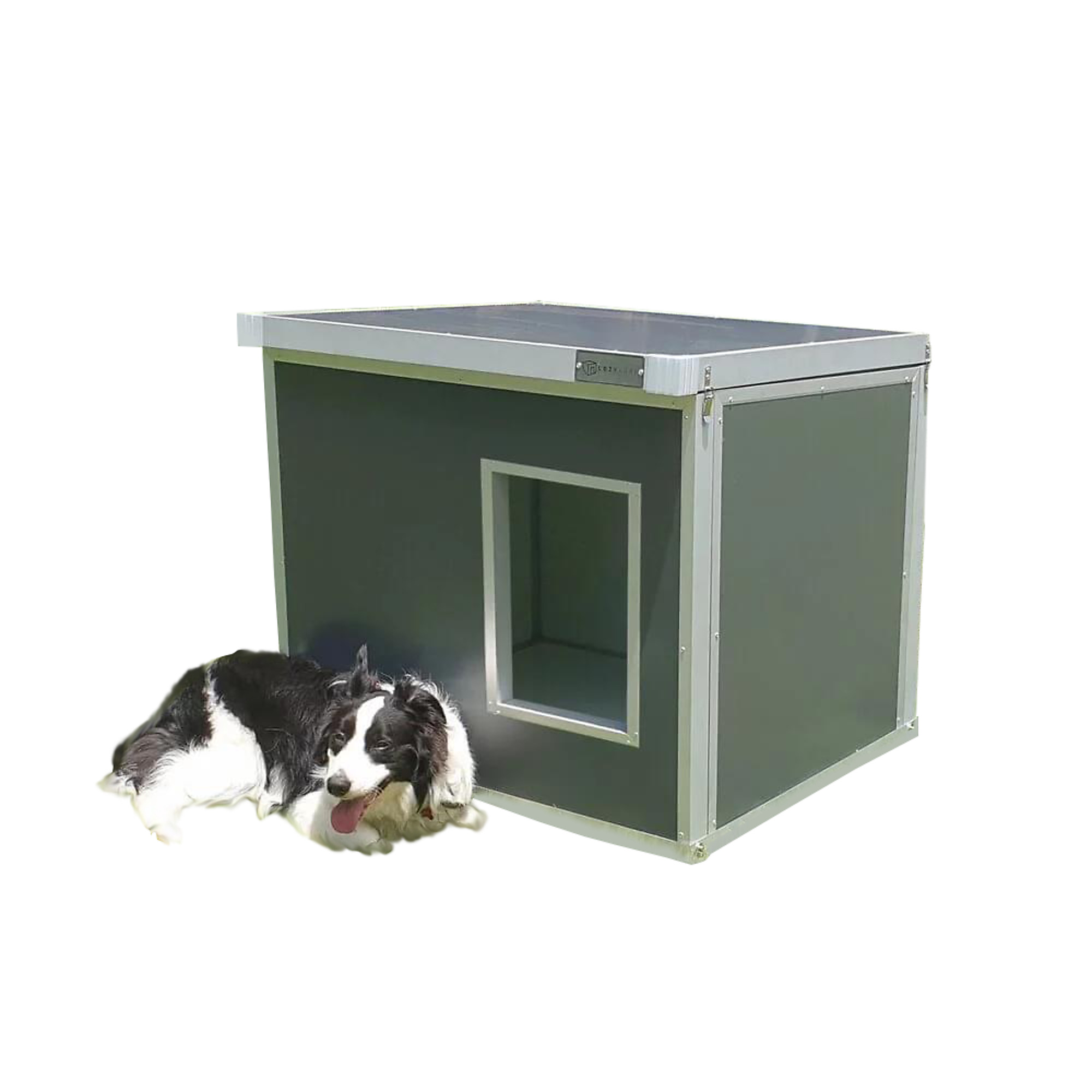Farm & Yard, CozyCube Insulated Dog House - Medium, Gray, Model