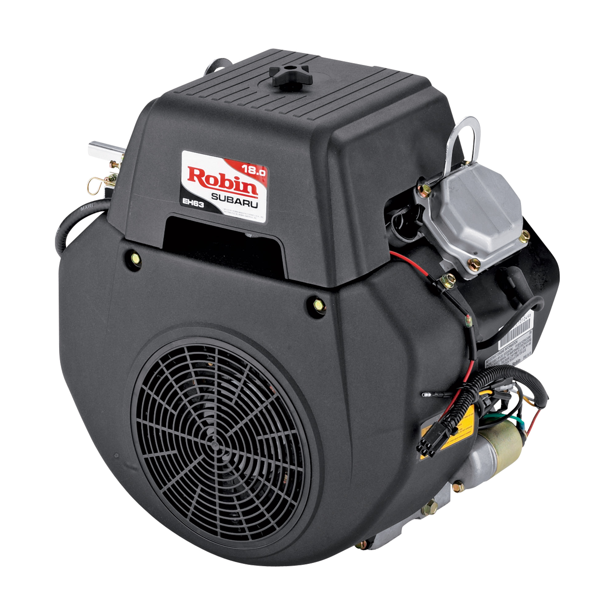 Robin V-Twin Horizontal Engine with Electric Start — 18 HP, 1 1