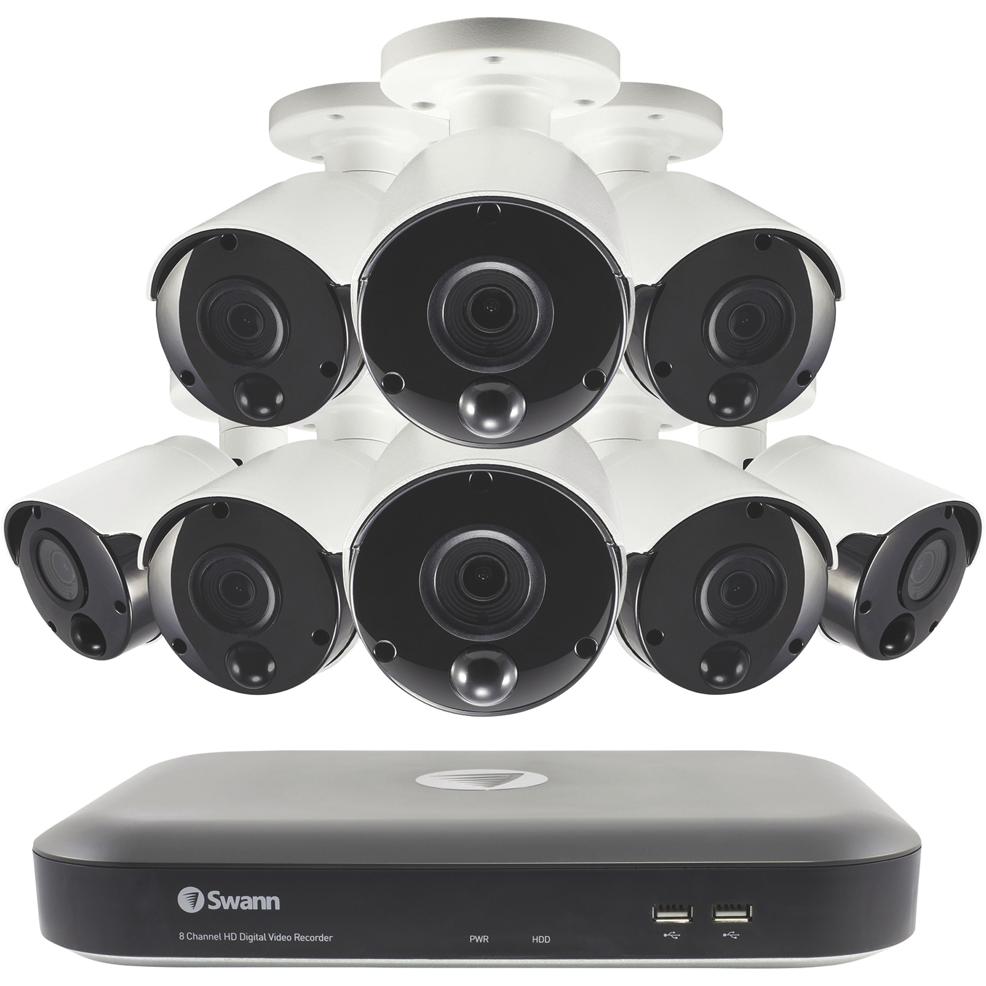 Swann Communications 8-Channel DVR-4980 Security System with 2TB
