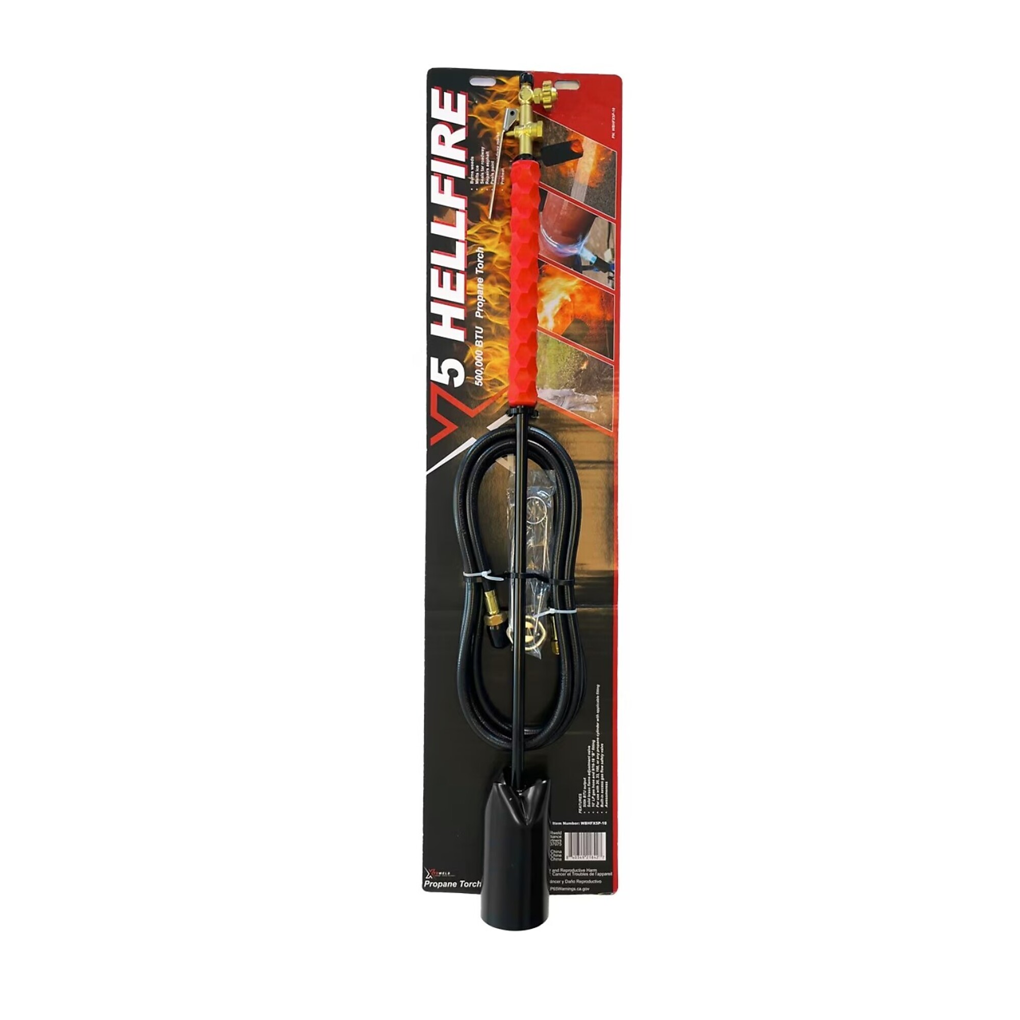 ローンレンジャーモデル　鞭　10ft XTRweld Hellfire X5 Propane Weed Burner - 500,000 BTU, 10ft. Hose