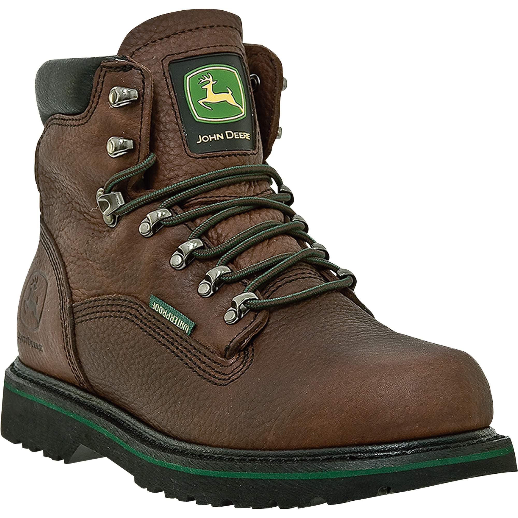 JOHN DEERE MENS WORK BOOTS, BROWN,  13W NS‎ LACE UP, JD8194 NEW JOHN DEERE 6 main image 2