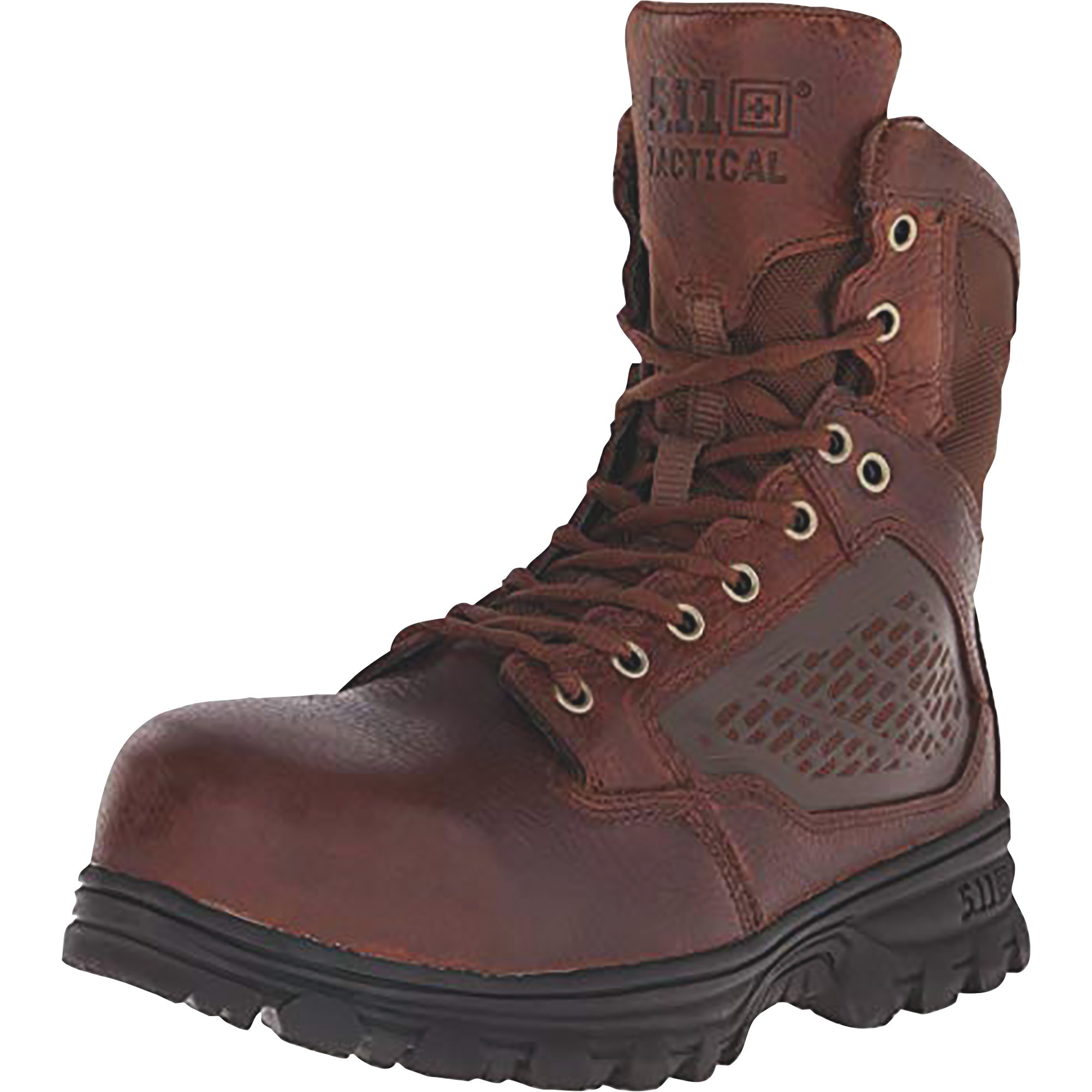 EVO 5.11 Tactical 8in. CST Side Zip Boot, Bison, Size 6, Model