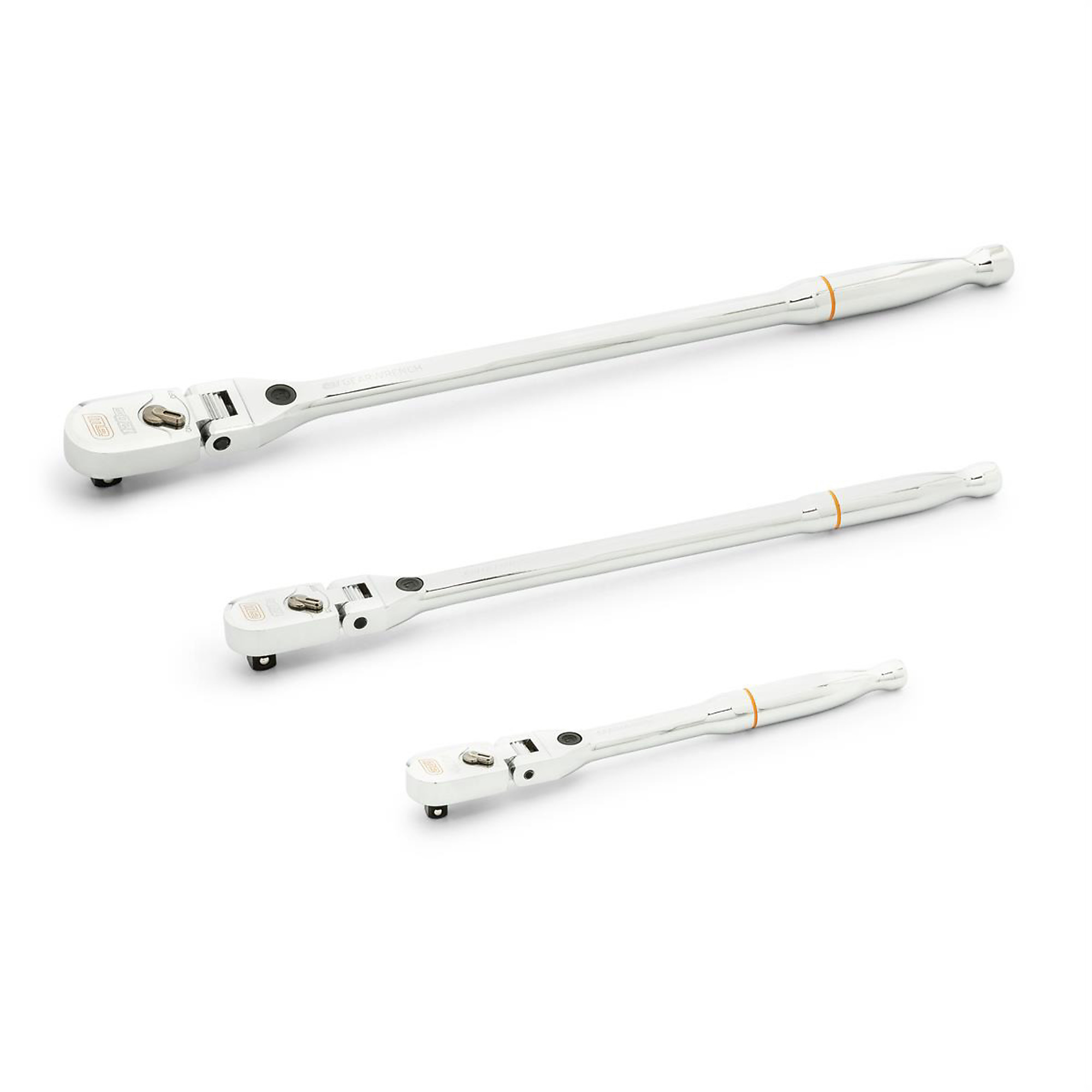 GearWrench 120XP Locking Flex Head Ratchet Set — 3-Piece, 1/4in