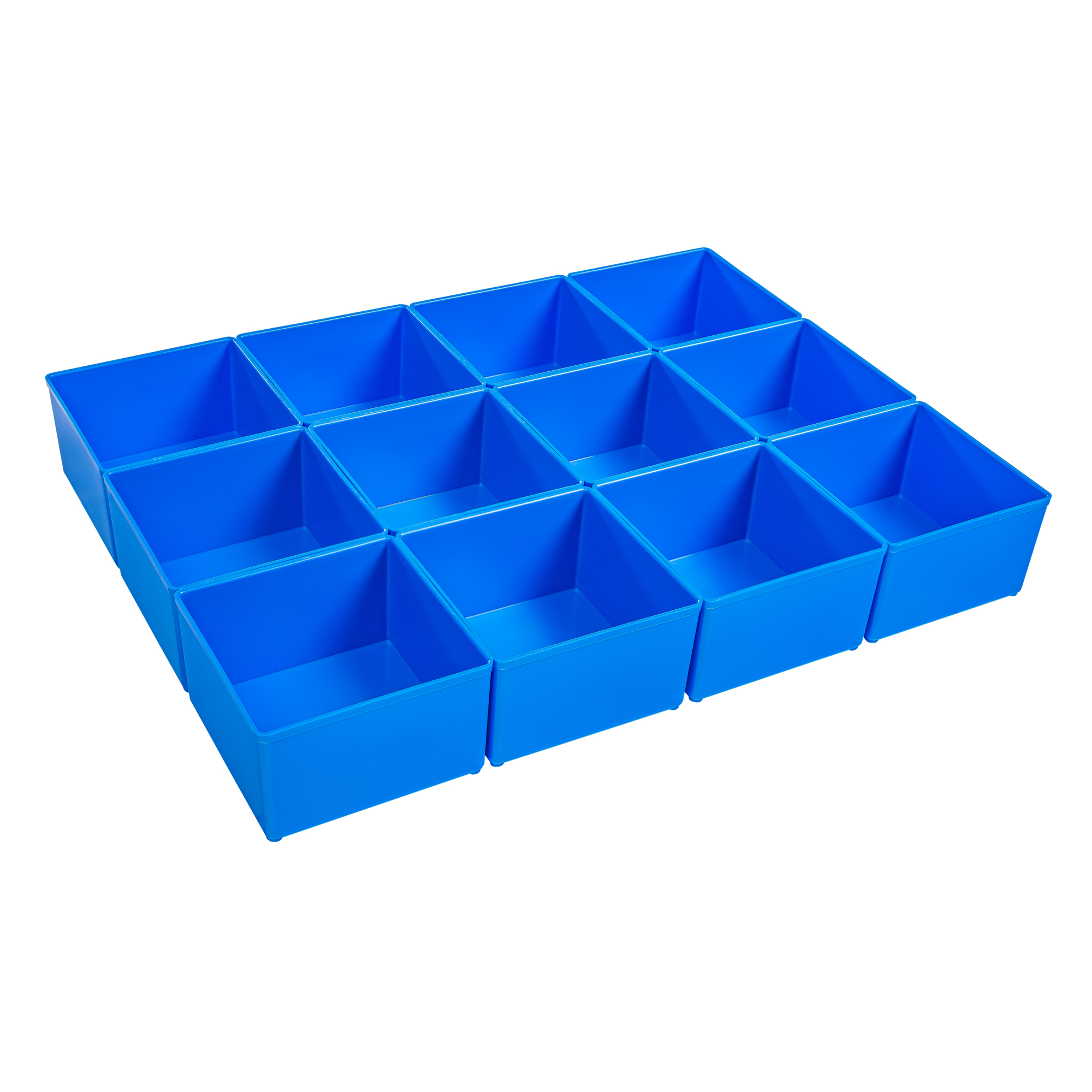 L-Boxx Baseline Organizer Bin Set ? 12 Pcs, Plastic, Blue, Model