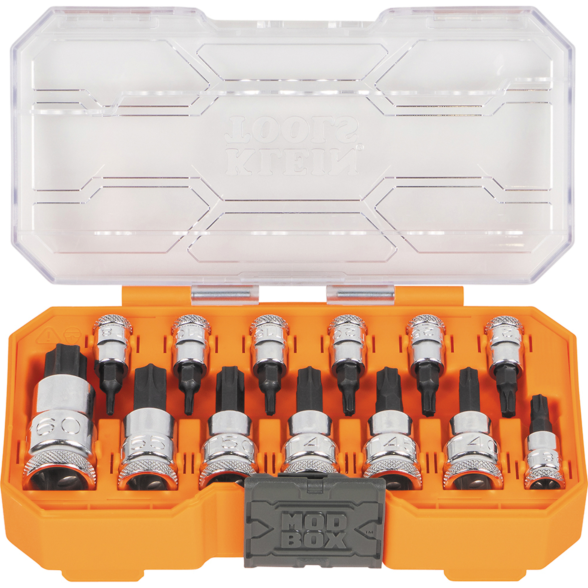 【セット】bitlock MINI、bitreader+ Klein Tools Knurled TORX Bit Socket Set — 13-Piece, Model# 65213TX