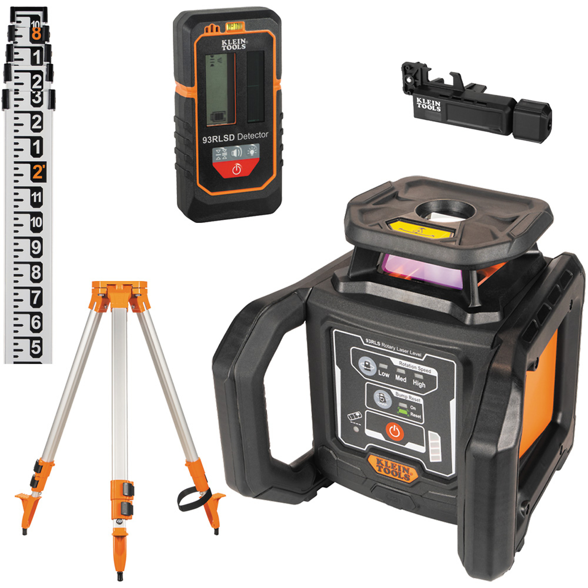 Klein Tools Green Rotary Laser Level — Self-Leveling with Plumb