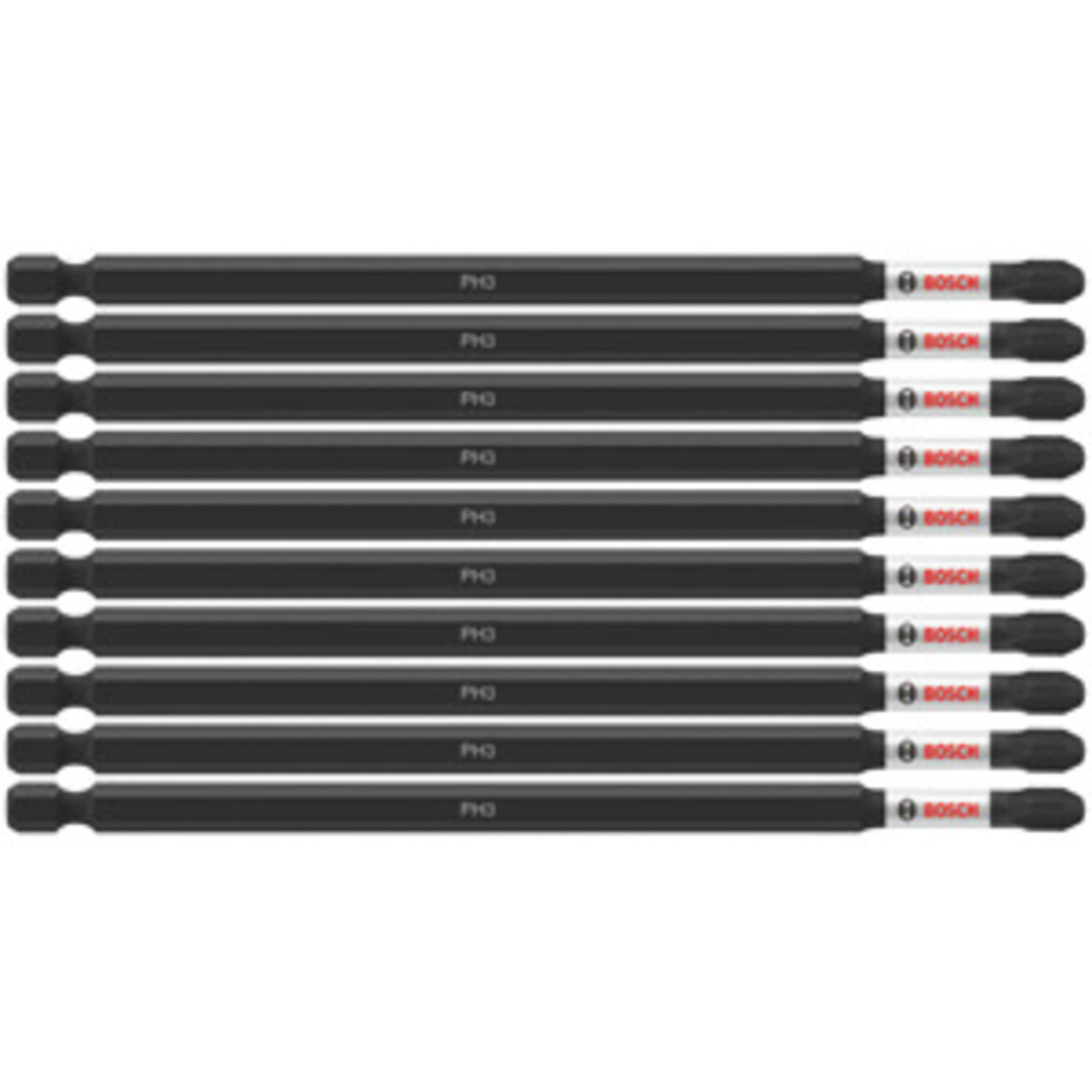Bosch Impact Tough Phillips Power Bits — 6in., #3, 10 Pcs, Model