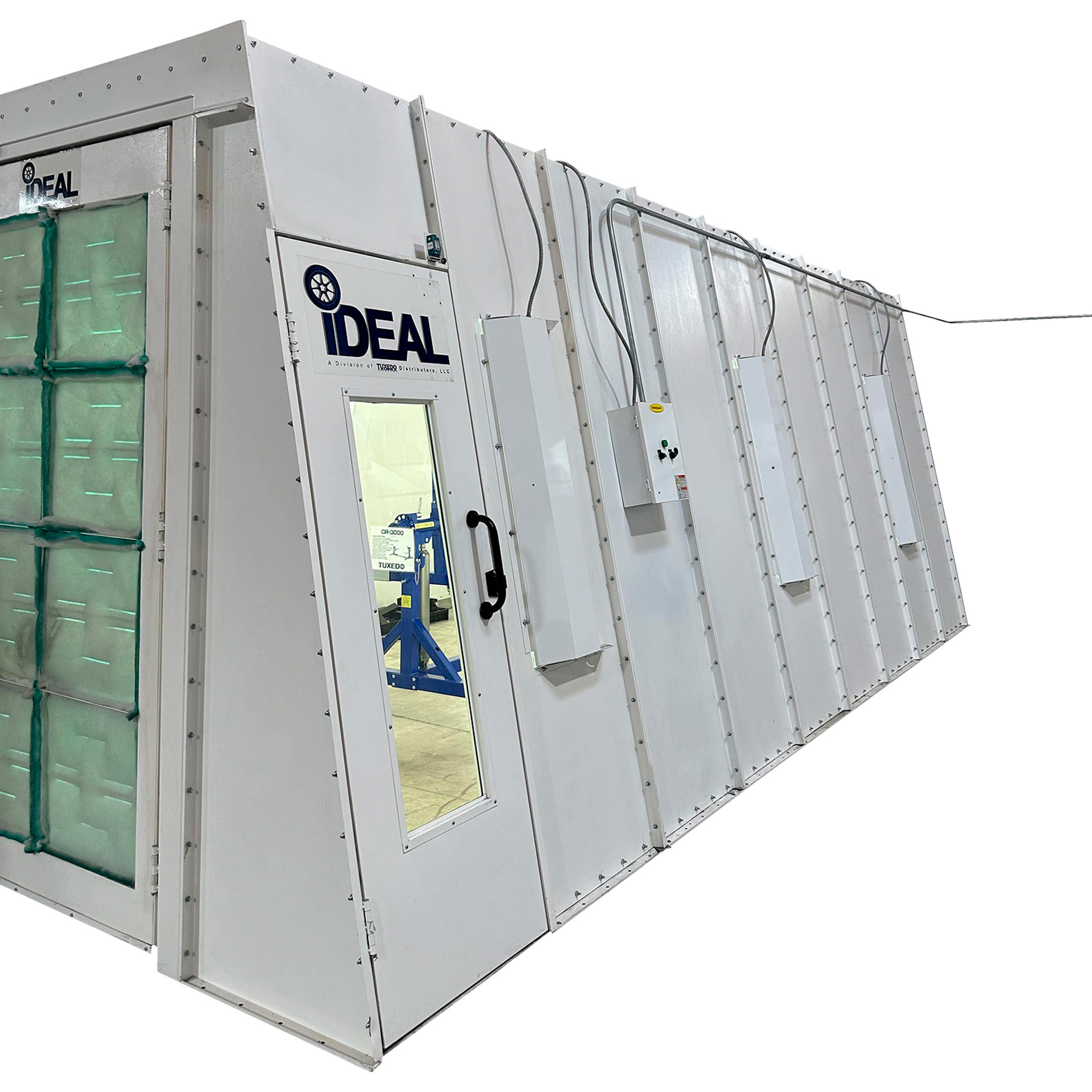 iDEAL Cross Flow Paint Booth, 22 1/2ft.L x 13ft.W x 8 1/2ft.H