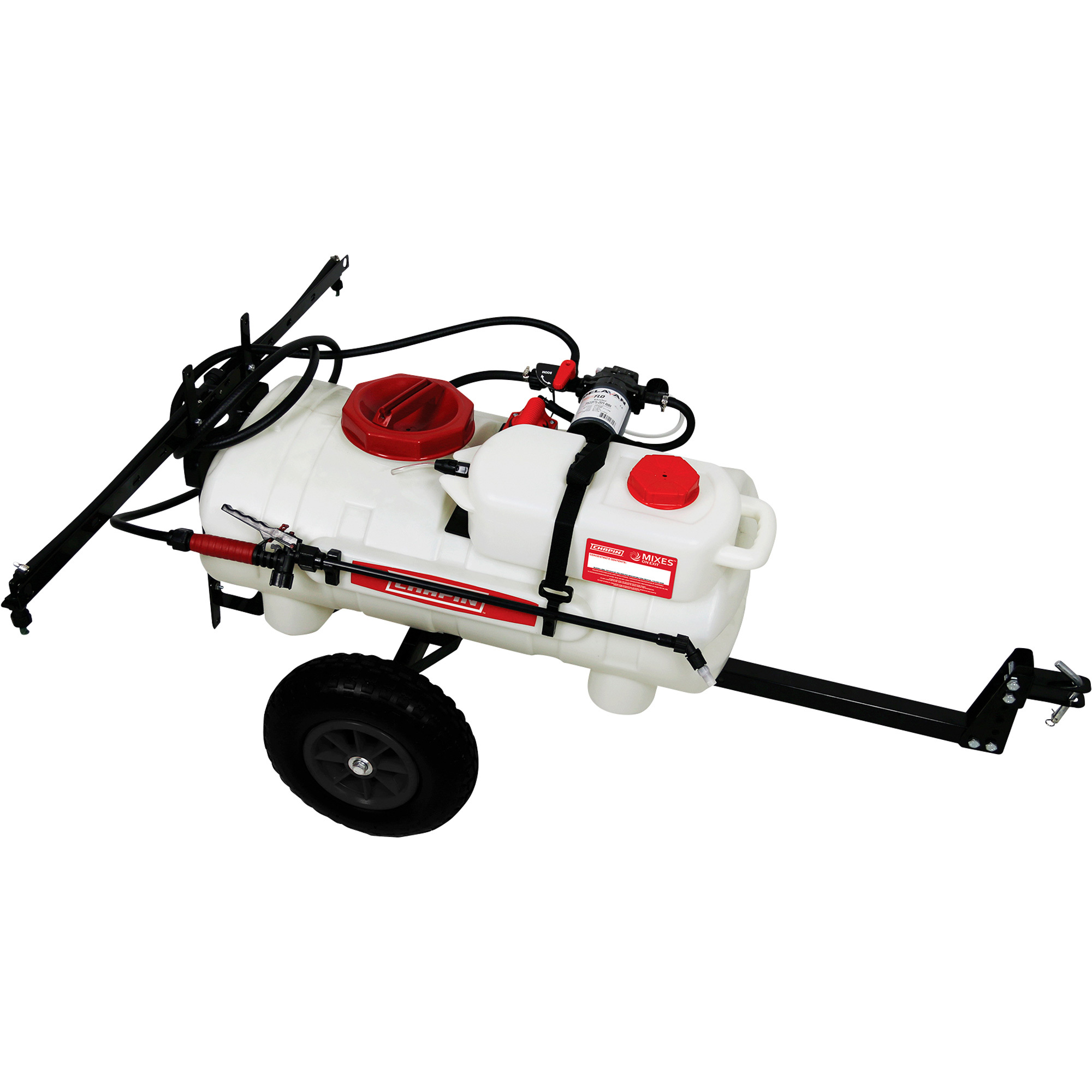 Chapin Mixes On Exit Tow-Behind Sprayer System — 15-Gal. Capacity