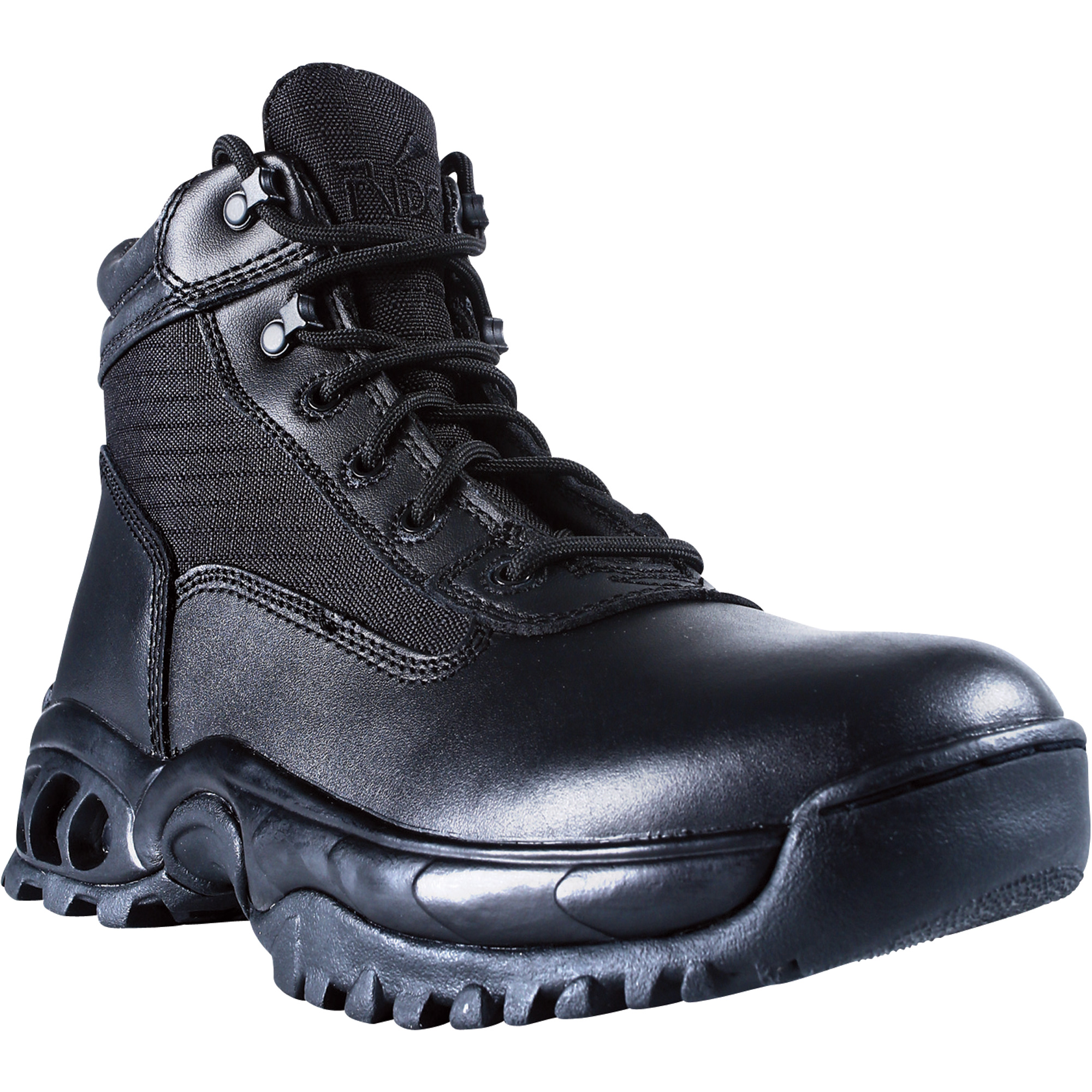 Ridge Men's Side-Zip Duty Boot - Black, Size 4, Model# 8003