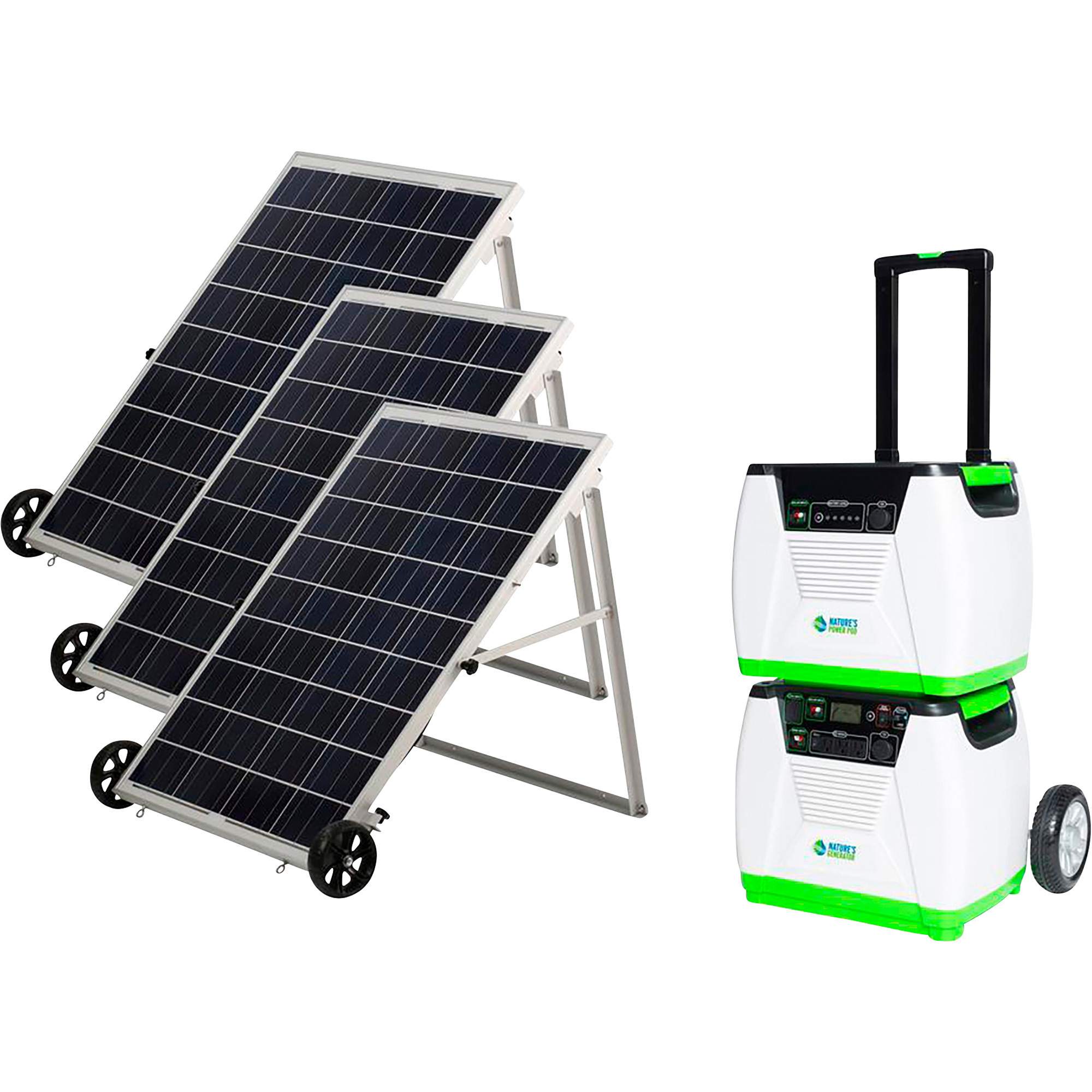 Nature's Generator Solar Generator System, 3200 Surge Watts, 1800