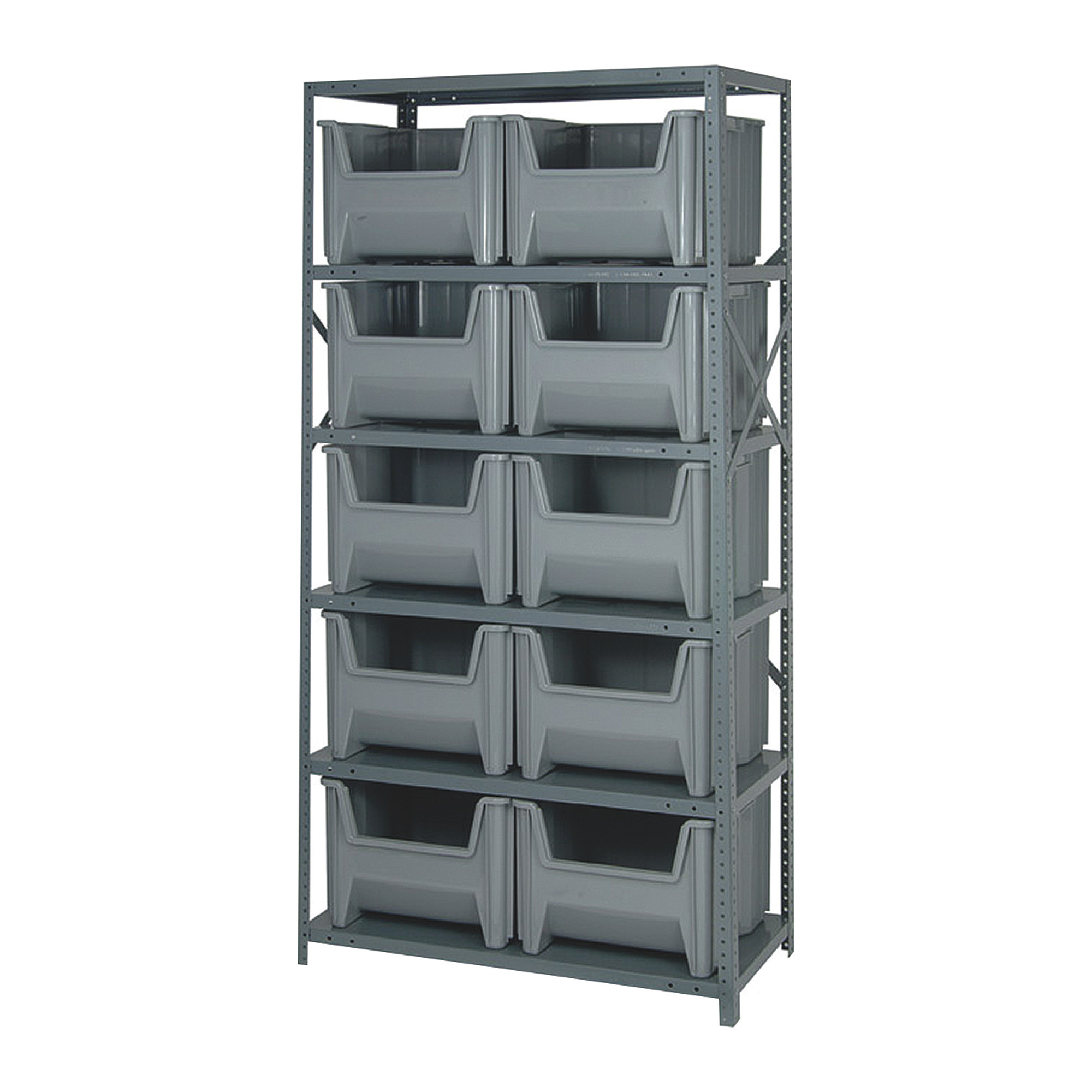 Open Front - 1 Shelf - Metal - Storage Cabinet