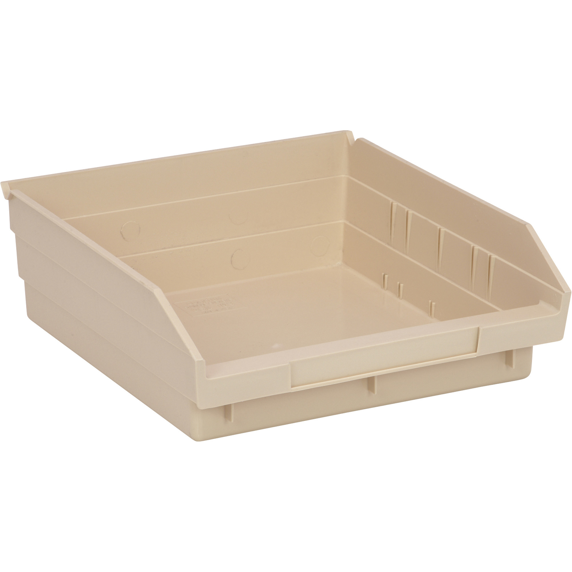 Quantum Economy Shelf Storage Units with Small Bins Bin Color: Ivory