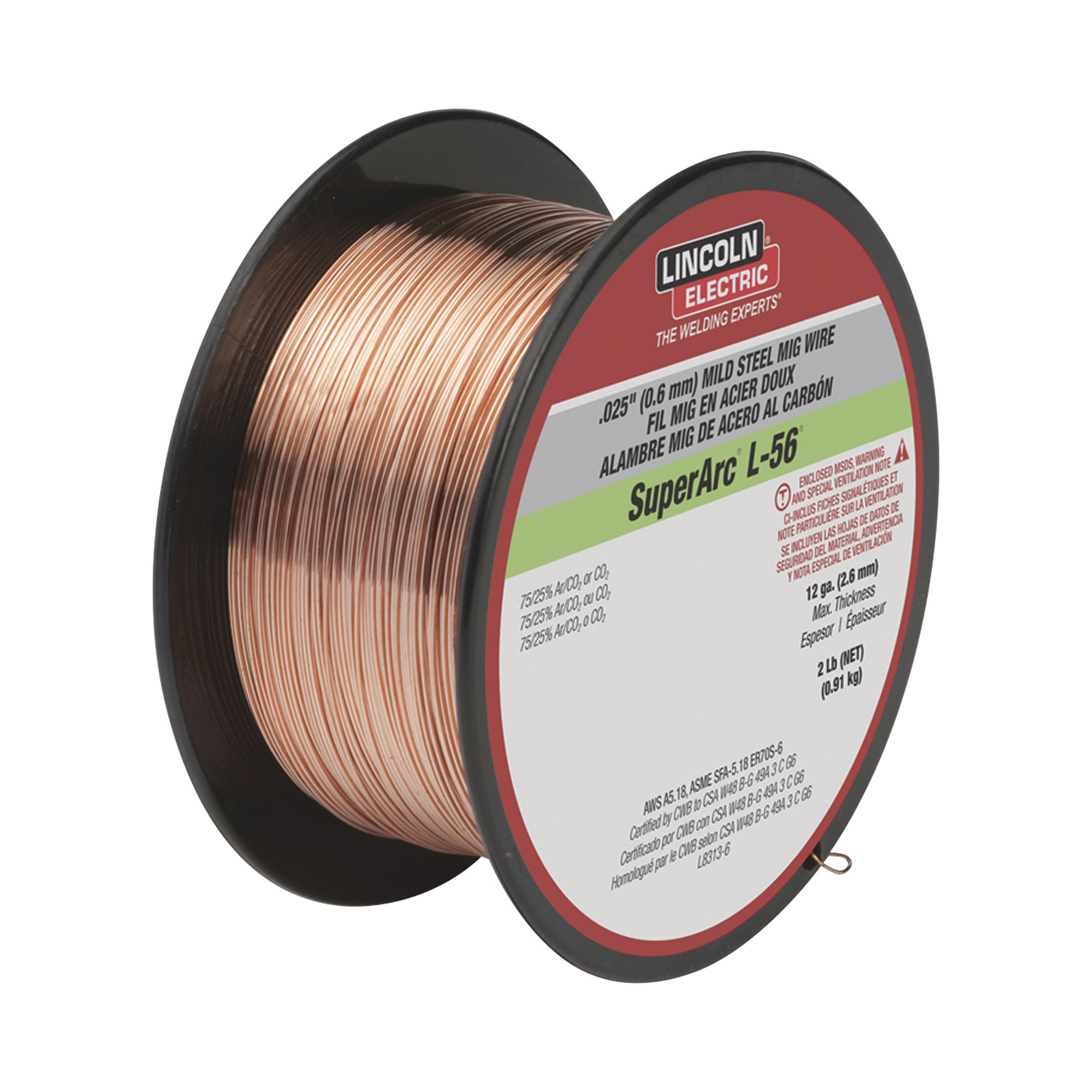 Lincoln Electric SuperArc L-56 MIG Schweißgerät - Baustahl, verkupfert, - Bild 5 von 7