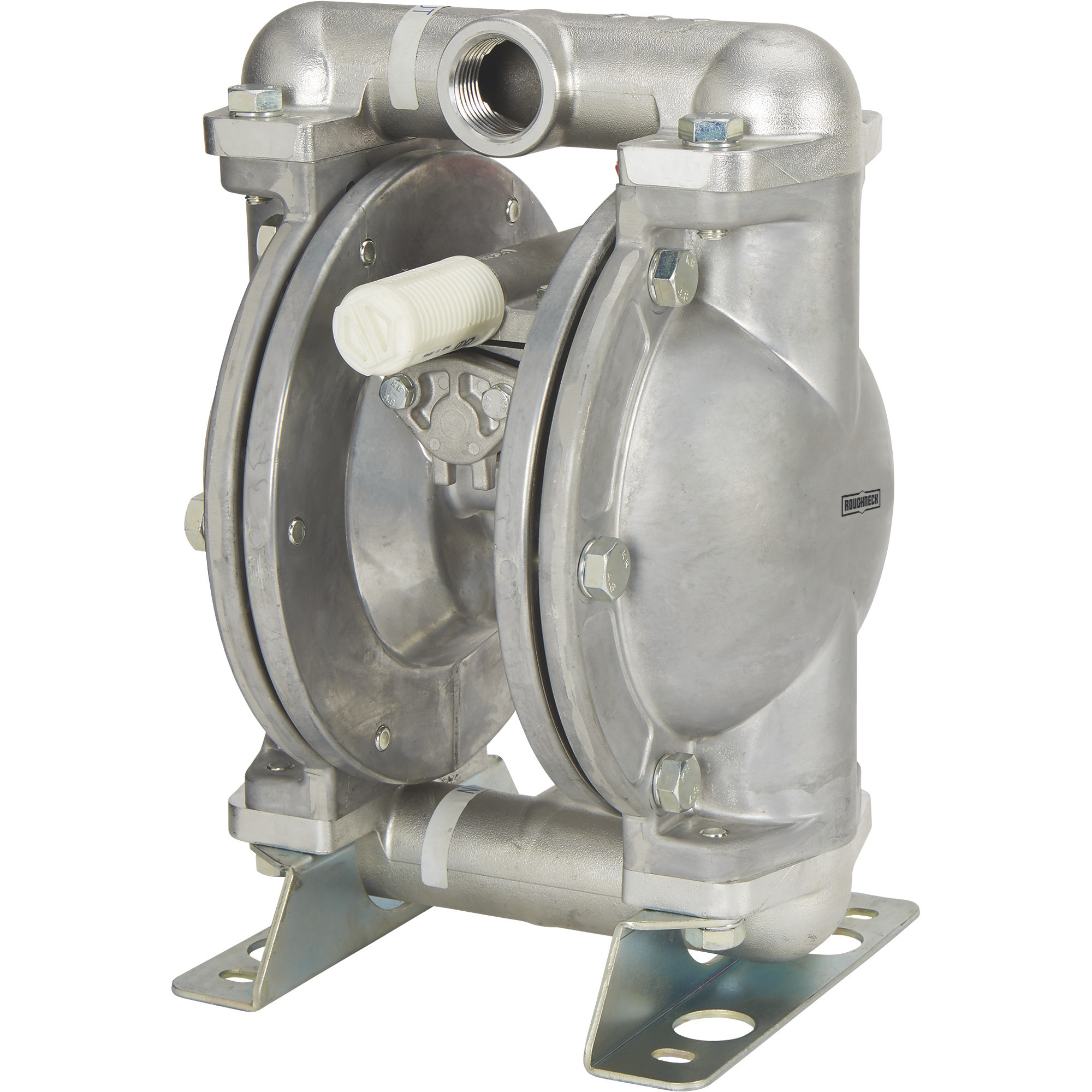 Roughneck luftbetriebene Doppelmembranpumpe, 1 Zoll Anschlüsse, 37 GPM, Aluminium - Bild 2 von 3