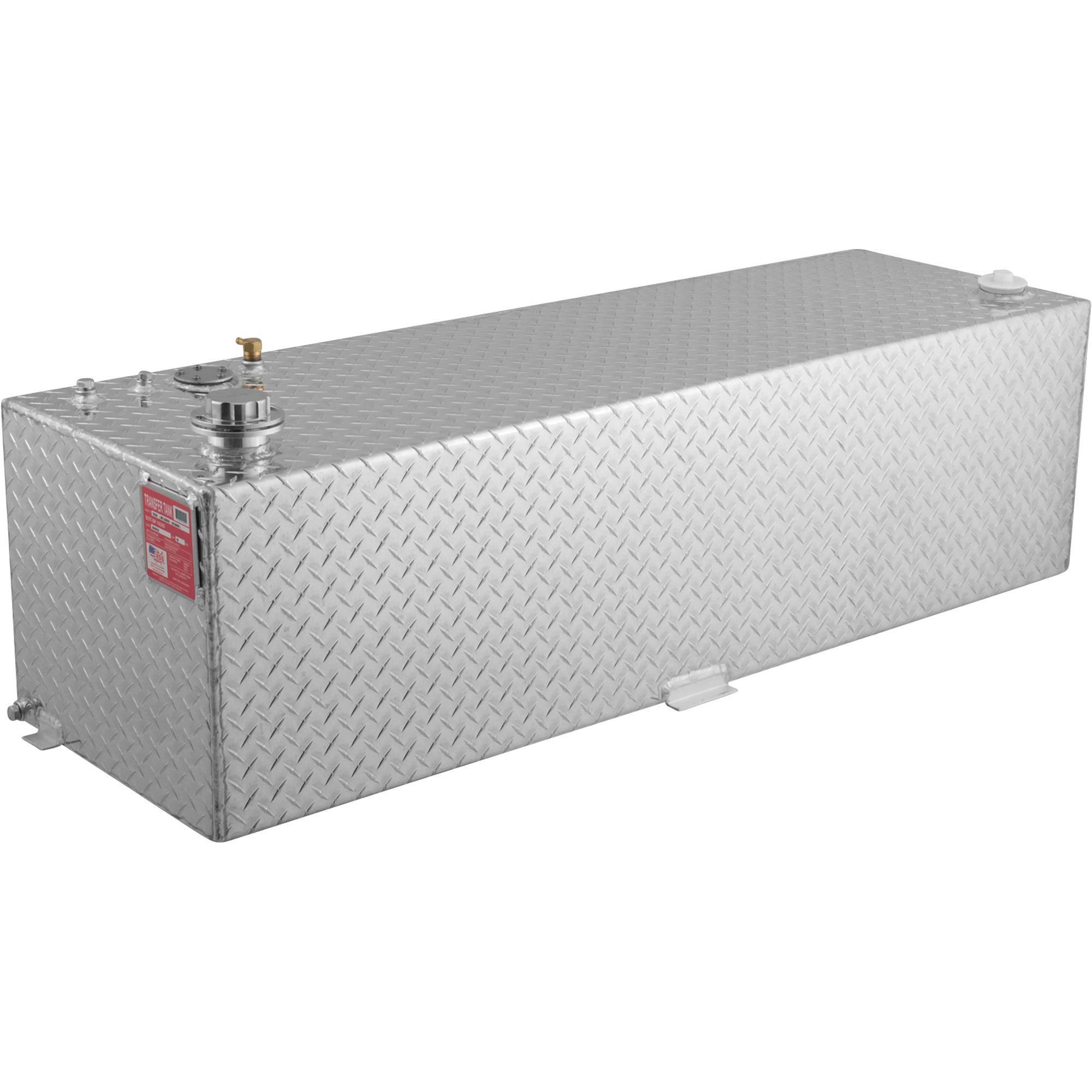 RDS Aluminum Transfer Fuel Tank, 69 Gallon, Rectangular, Diamond Plate ...