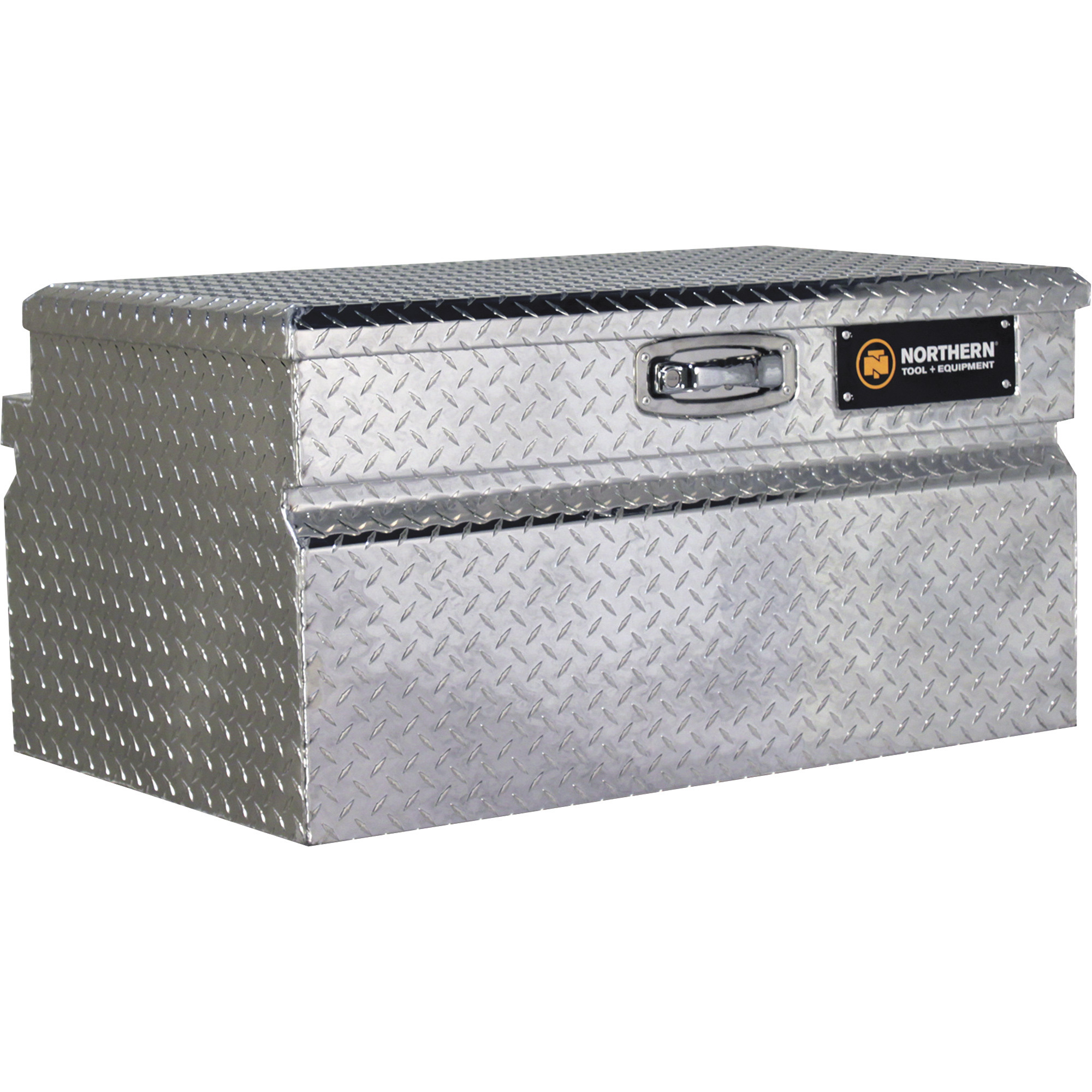 Northern Tool Wide Chest Truck Tool Box — Aluminum, Diamond Plate, Pull Handle