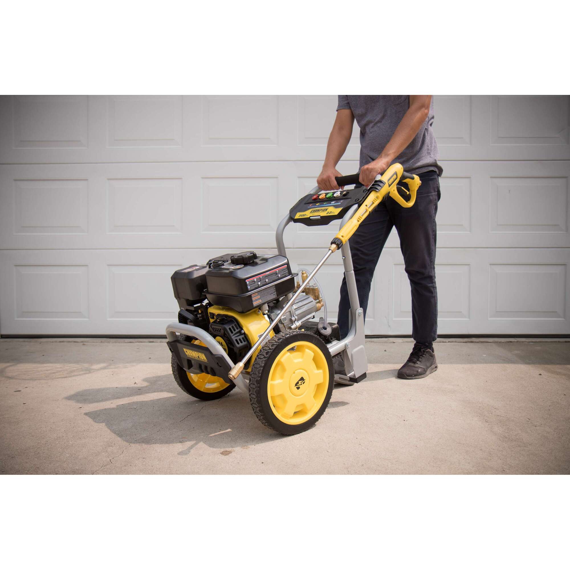 Champion Power Equipment, Champion 3100psi Gas Powered Pressure Washer ...