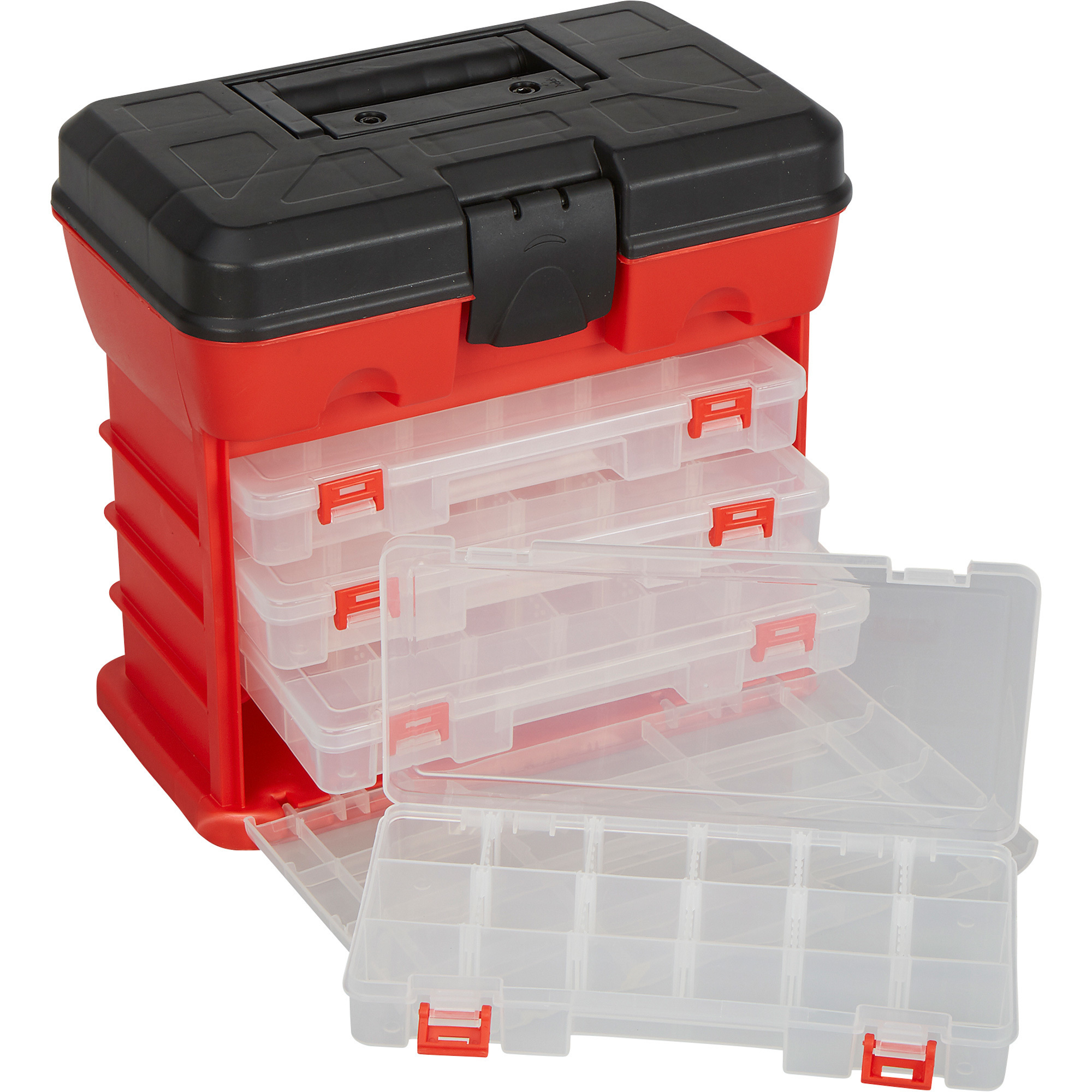 Ironton 4-Drawer Toolbox Organizer — 11 1/8in.W x 7 1/4in.D x 10in.H