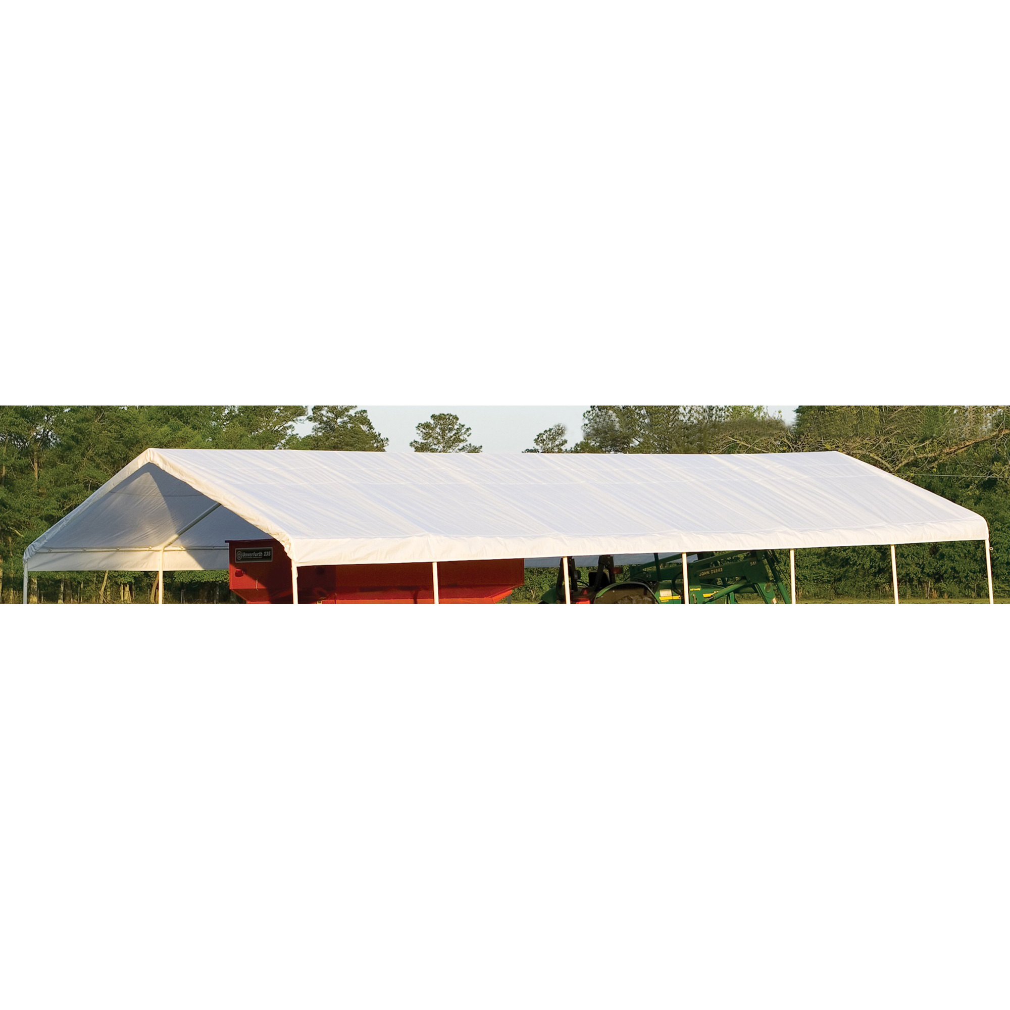 Top- For Super Max 18ftx40ft Canopy White