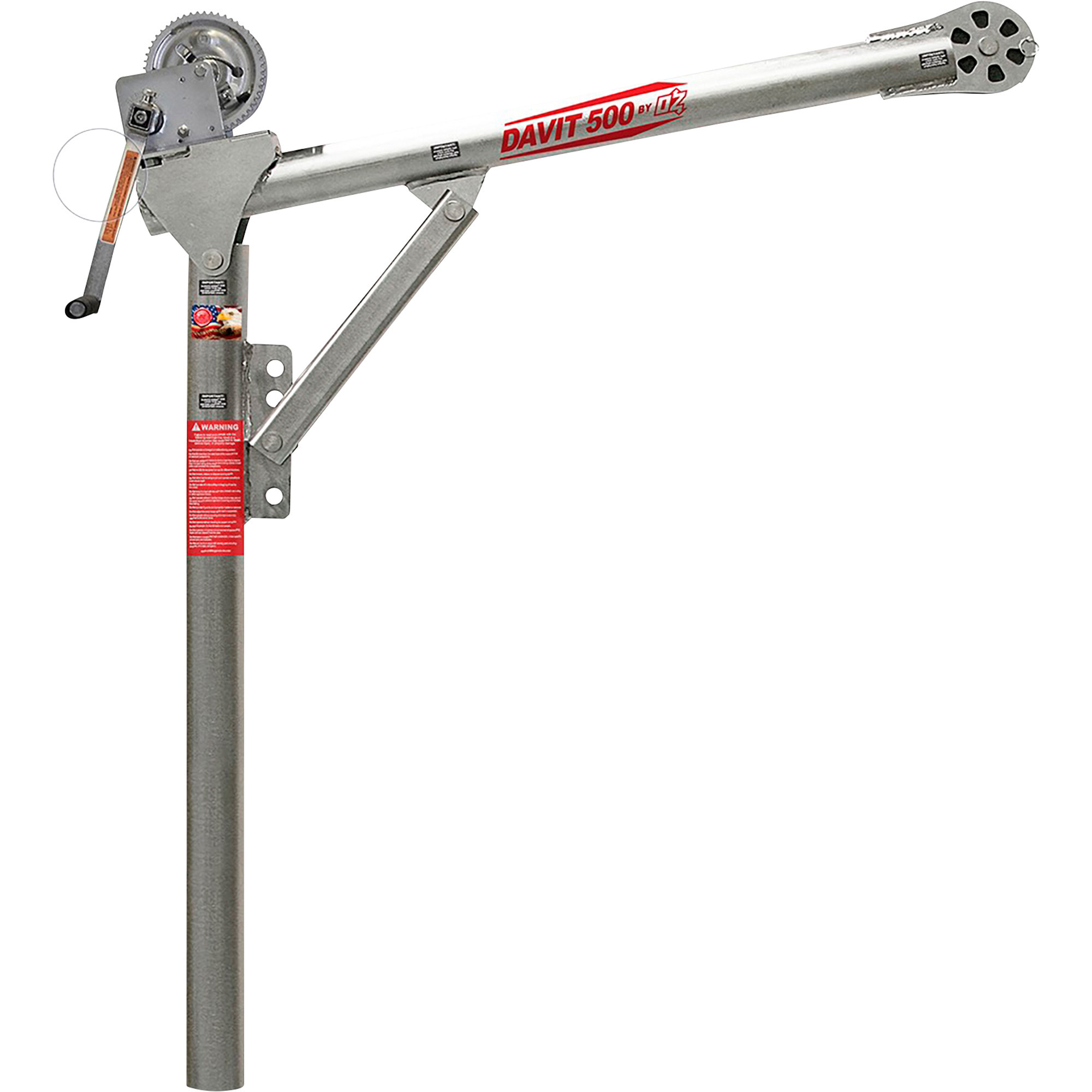 OZ Lifting Products Davit Crane, 500-Lb. Capacity, 67in. Height, Model ...