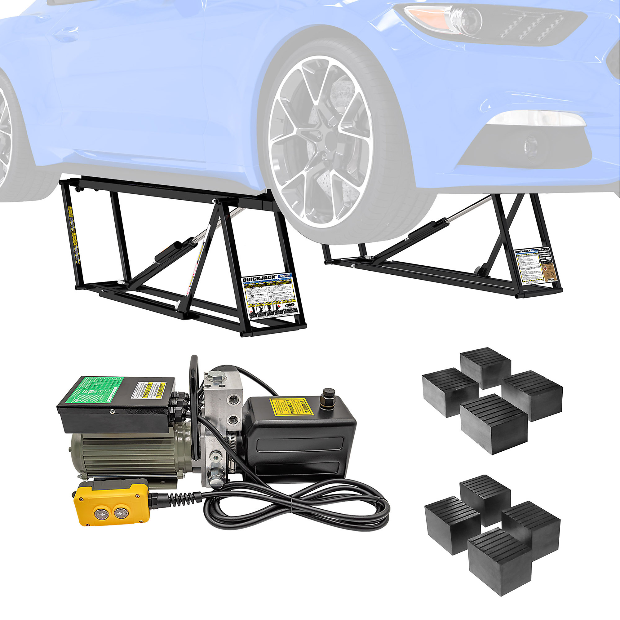 QuickJack Extended-Length Portable Car Lift , 5000-Lb. Capacity, 110 ...