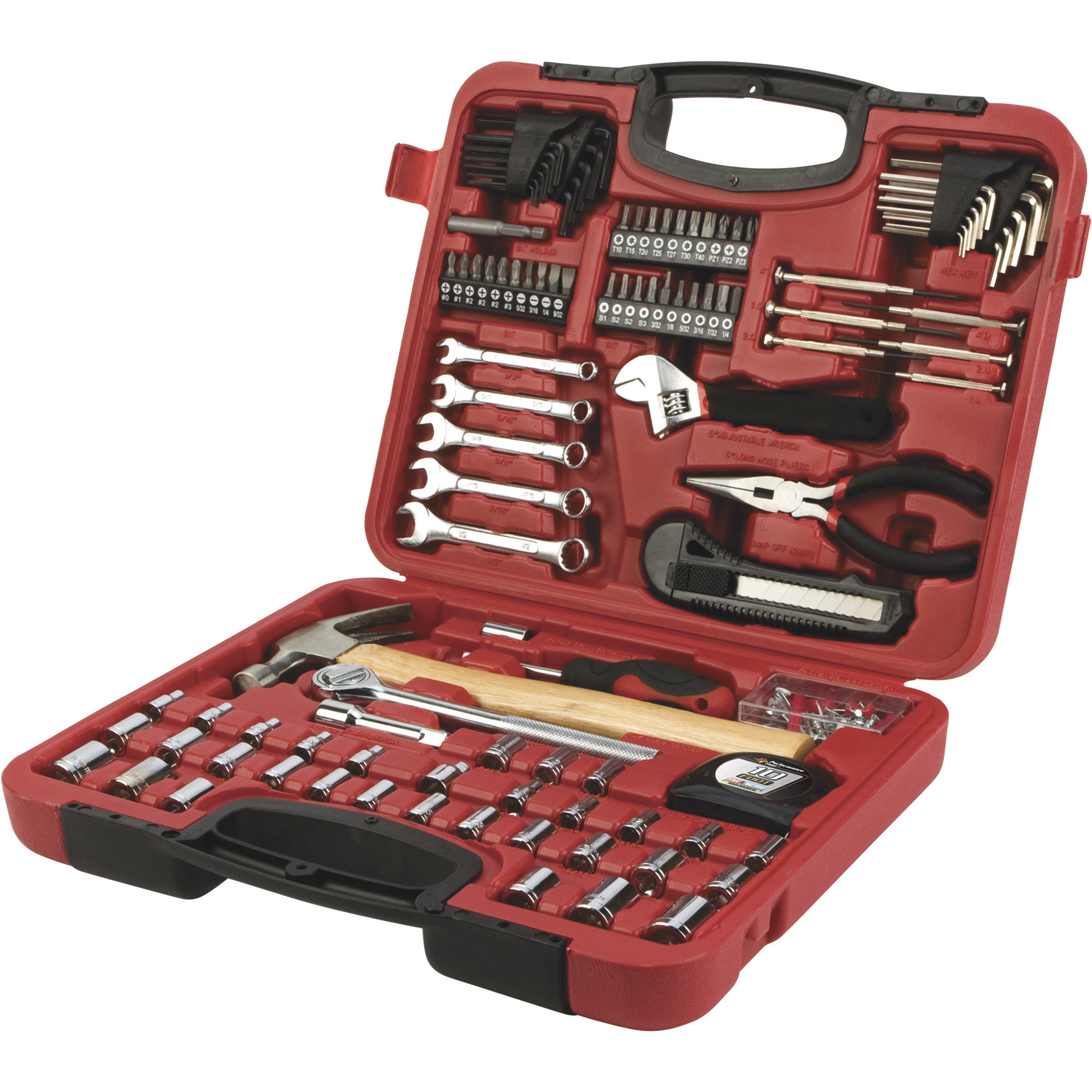 Performance Tool Home and Auto Tool Set — 107-Pc., Model# W1532 ...