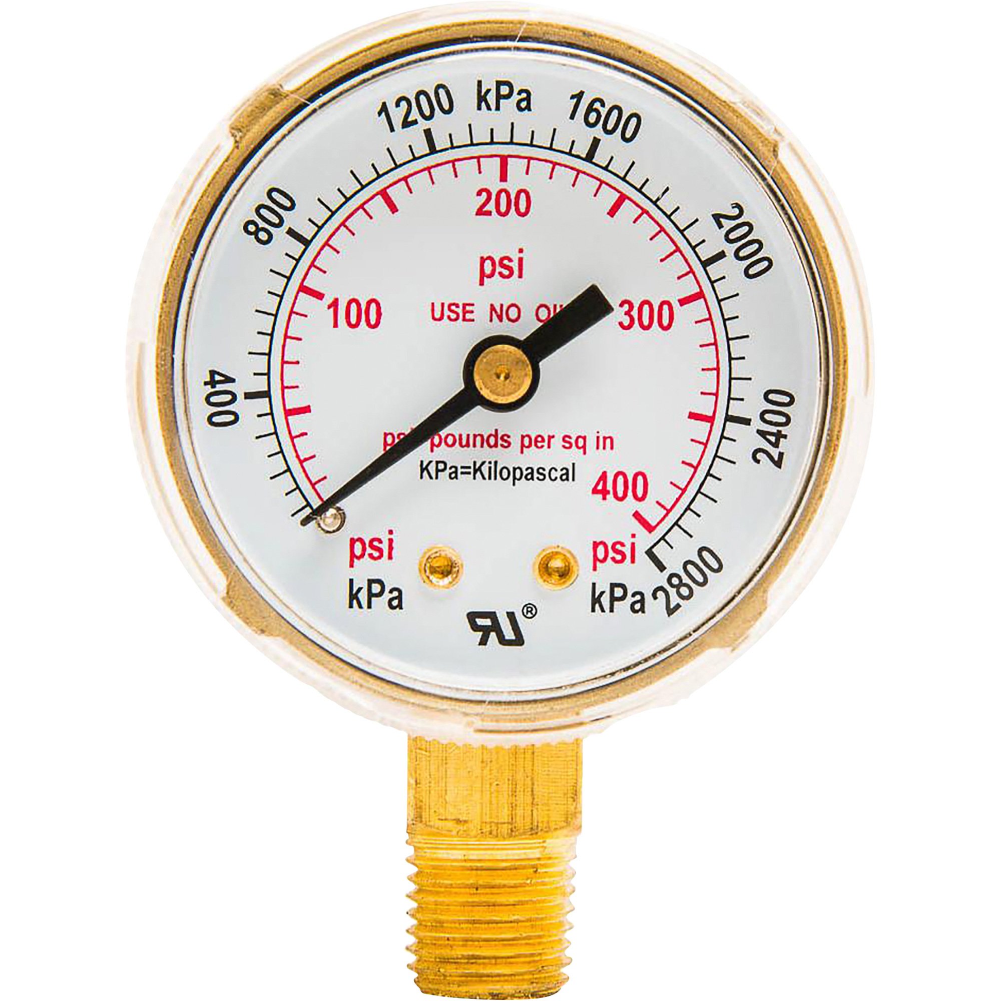 Forney Industries Regulator Gauge, 2 in, 0-4000 PSI - Walmart