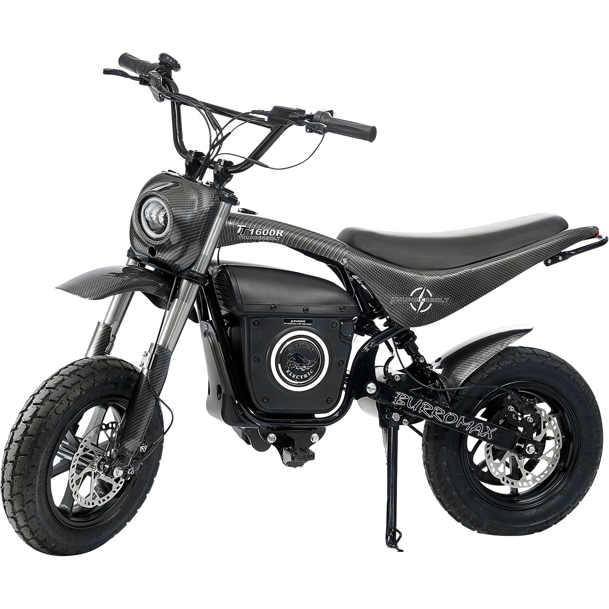 BURROMAX Electric Mini Bike — 52 Volt Battery and 58 Volt Charger ...