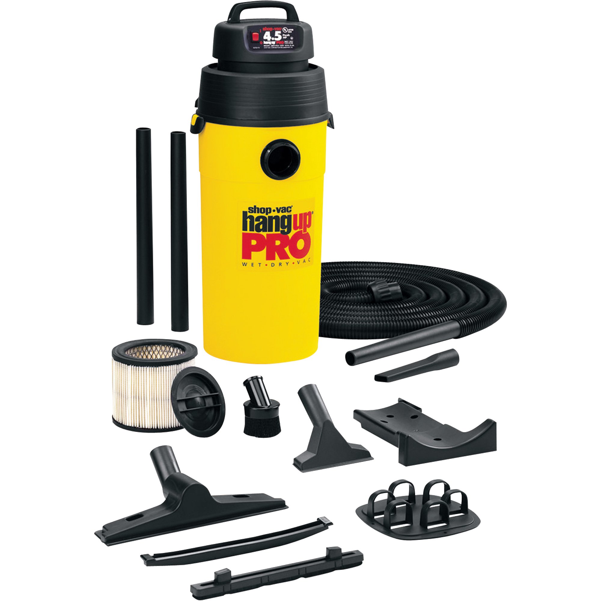Shop-Vac Hang Up Pro Wet/Dry Vacuum — 5 Gallon, 4.5 HP, Model# QPMH450 ...