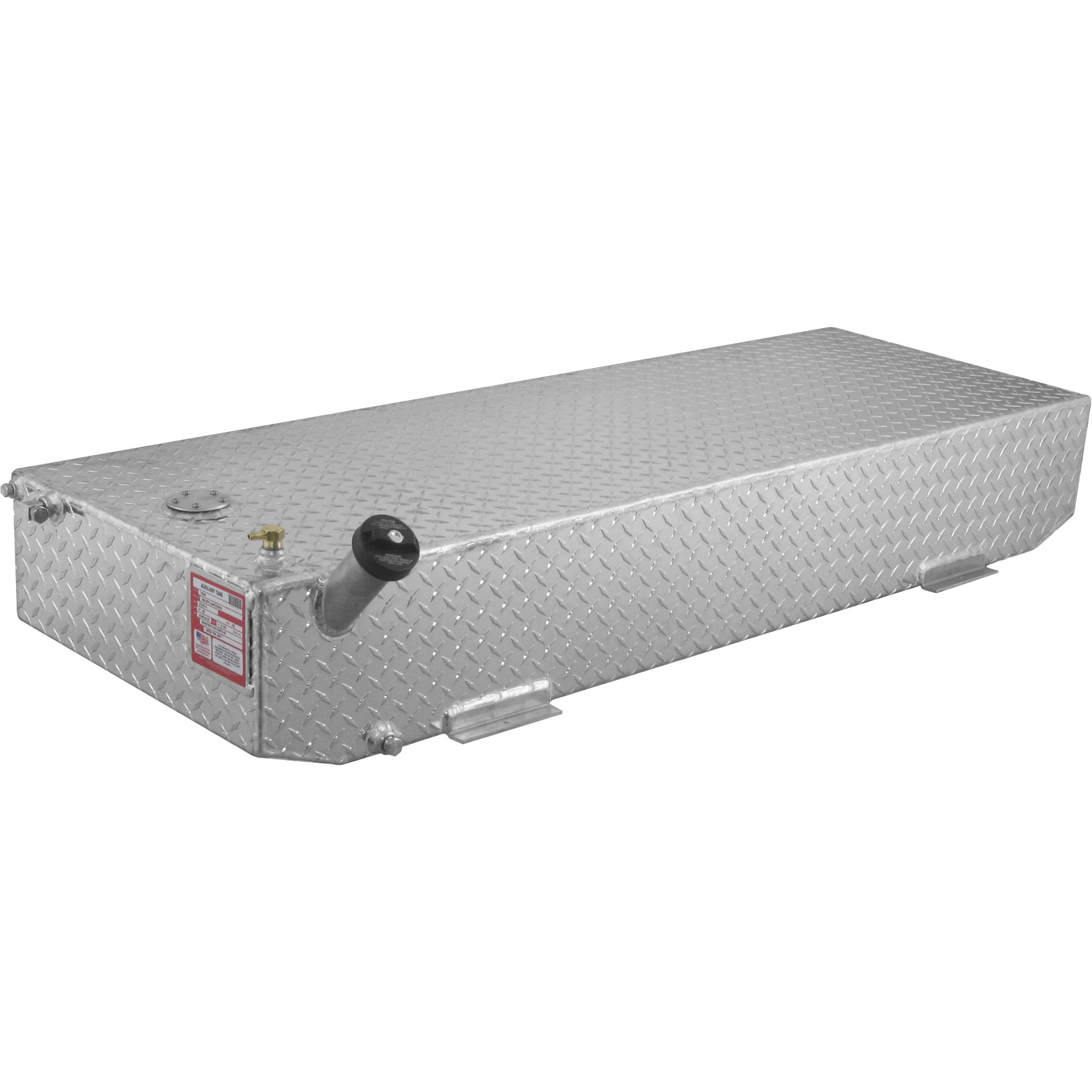 RDS Aluminum Auxiliary Fuel Tank, 40-Gallon, Rectangular, Diamond Plate ...